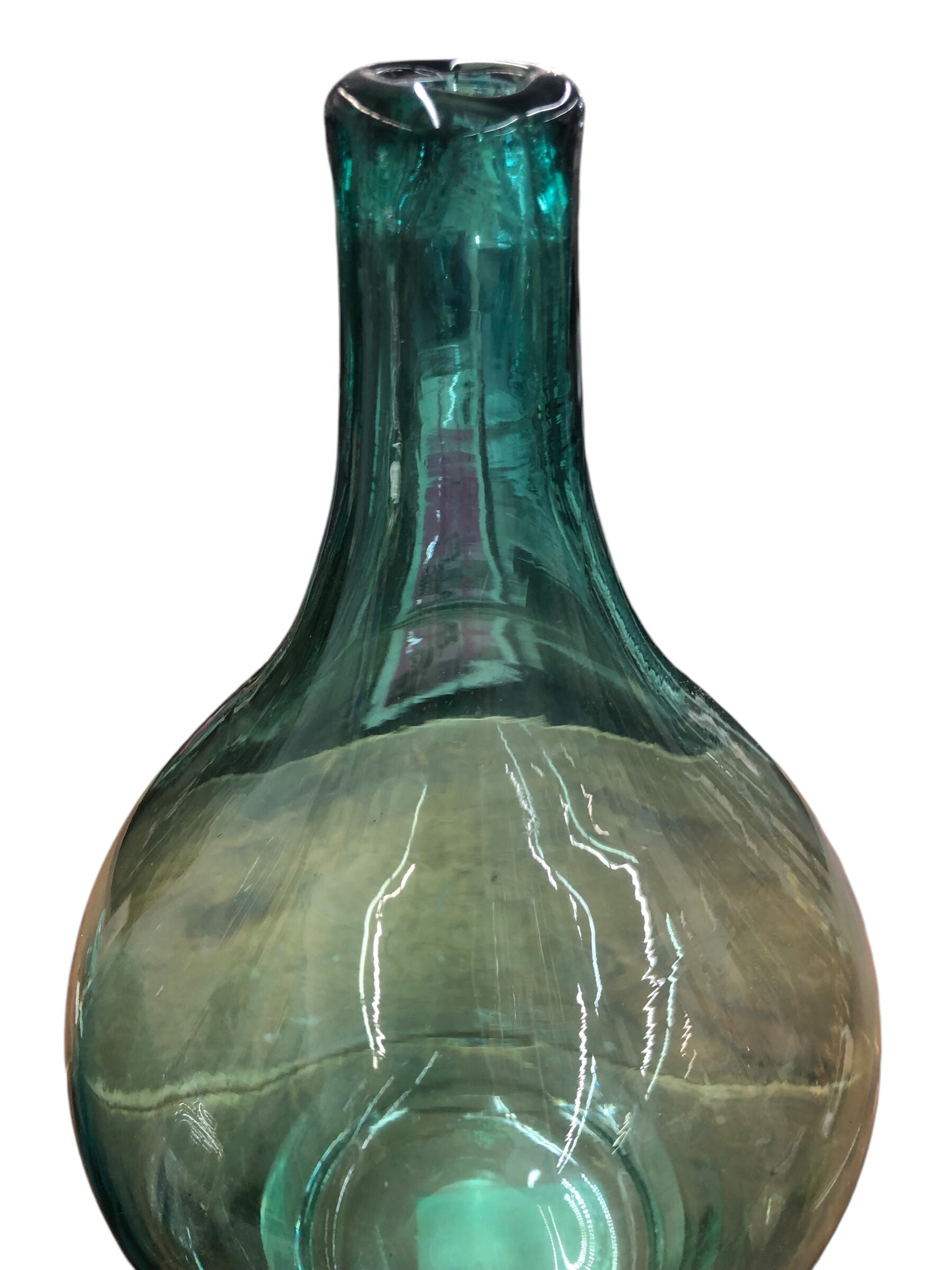 Green Long Neck Vase