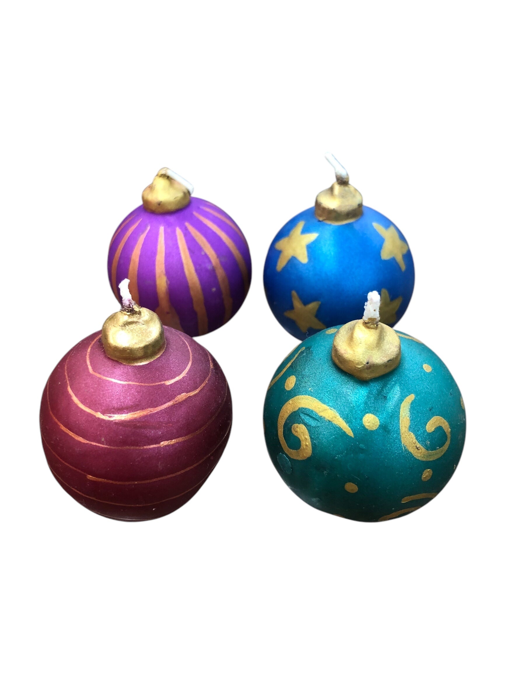 Christmas Ball Candles 4/pc