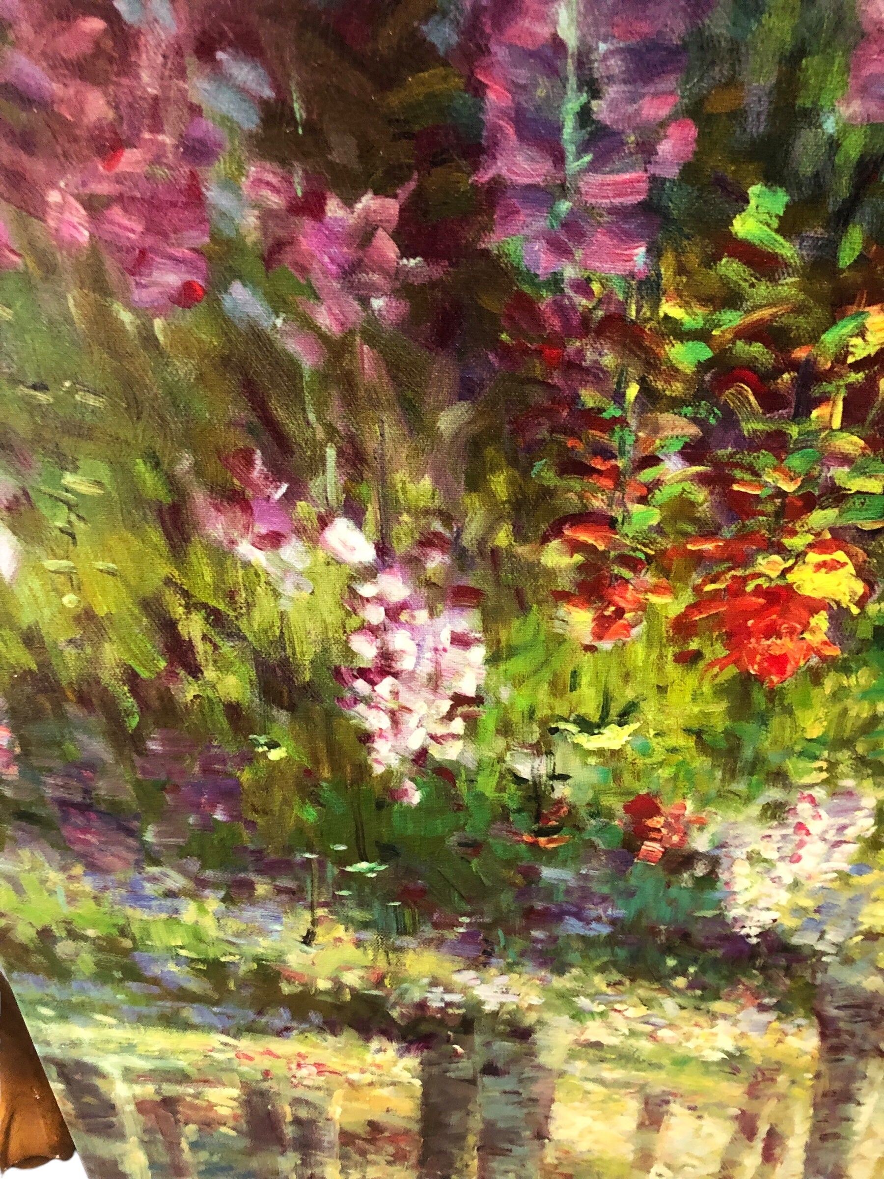 Colourful garden canvas