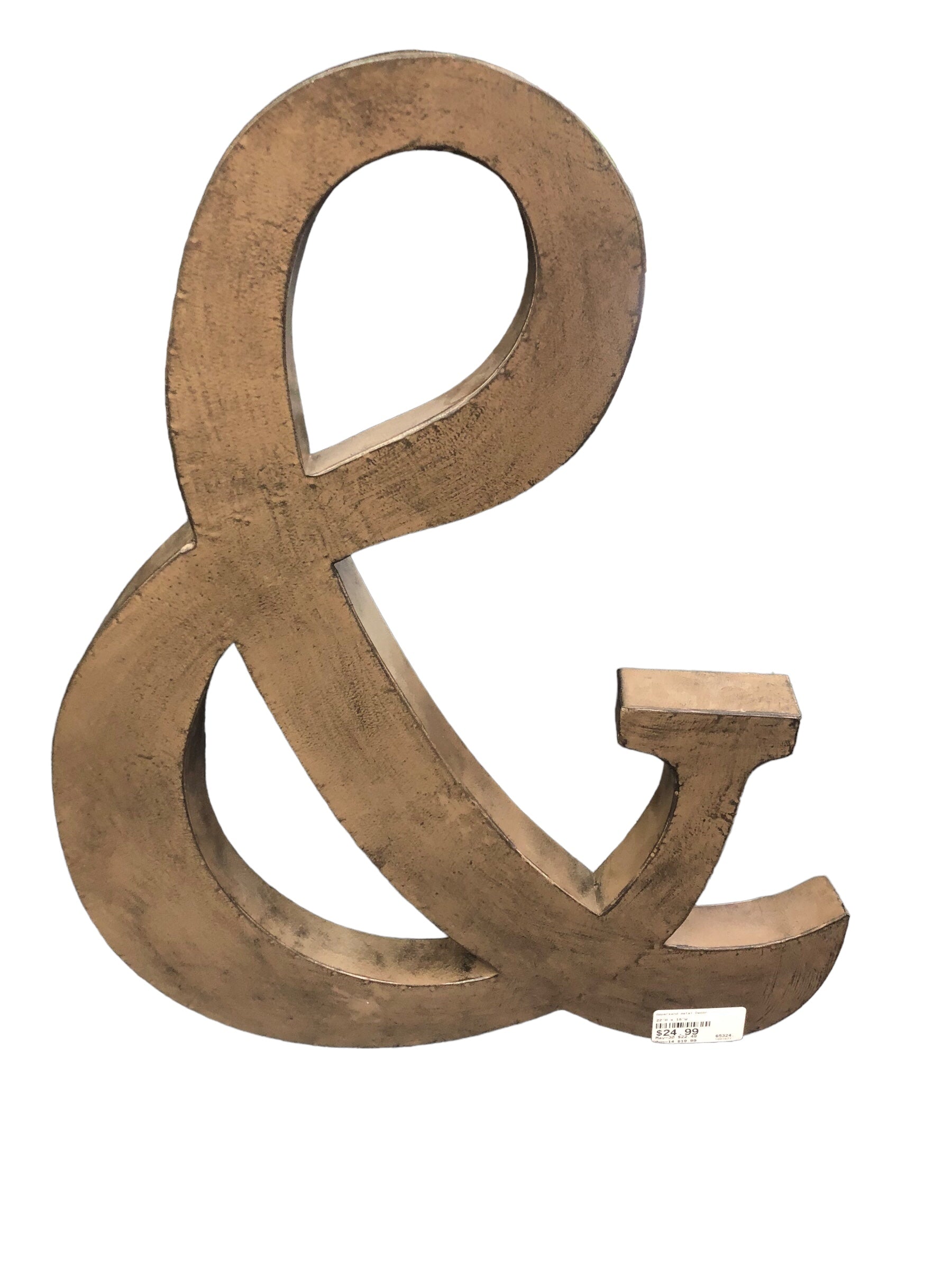 Ampersand metal Decor