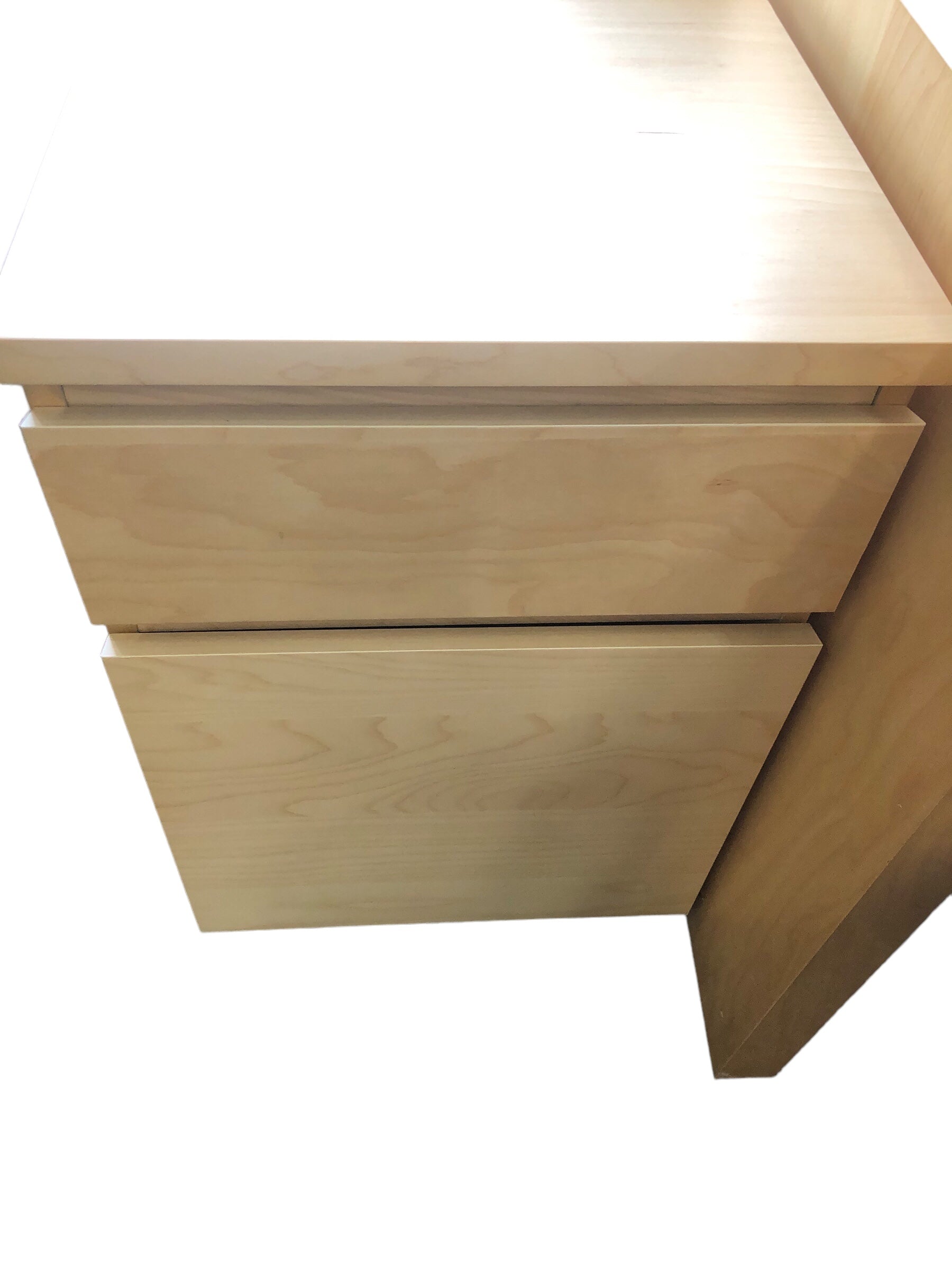 Pine desk/ Filing cabinet