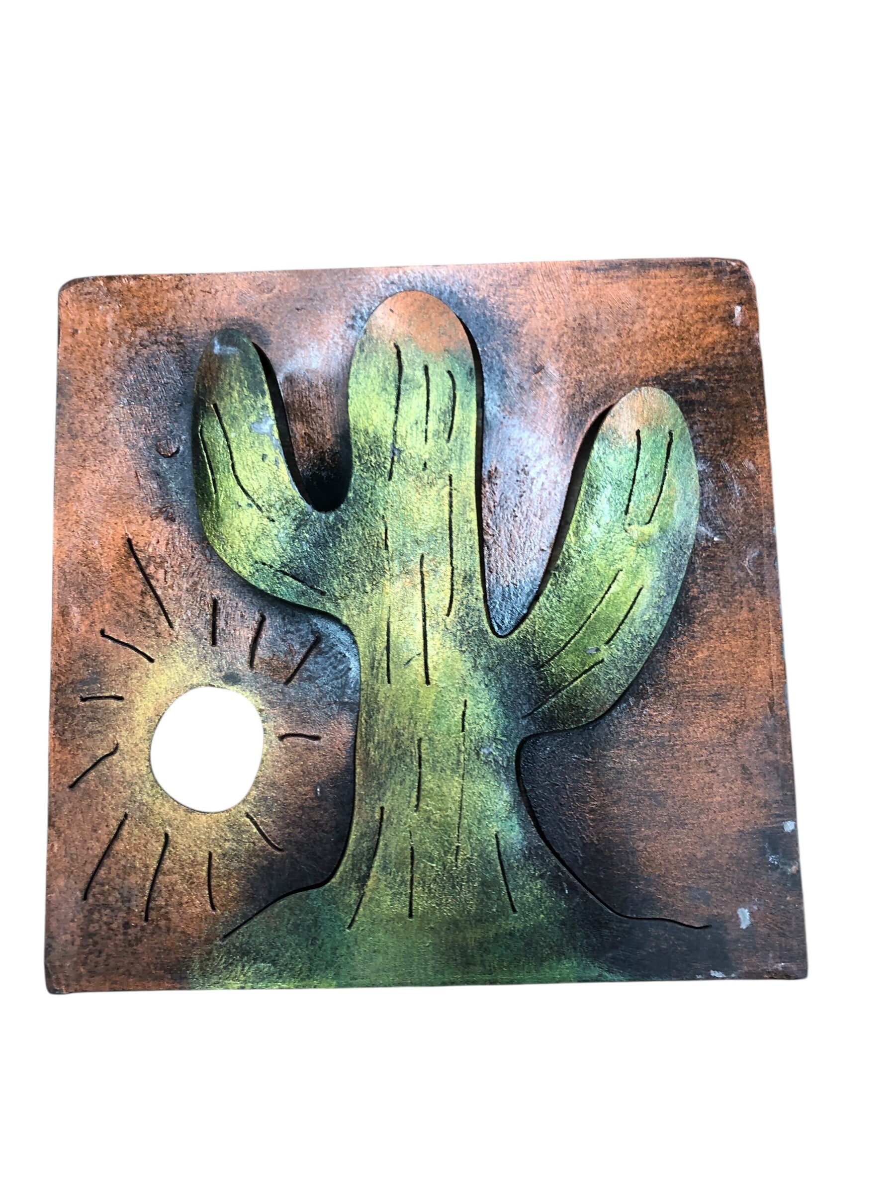 Metal Cactus/Lizard/Starfish Square decor/3pcs