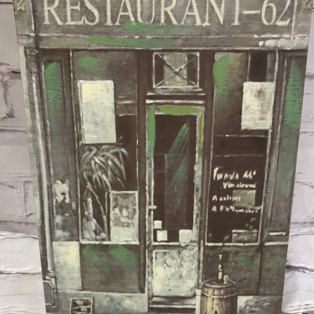 Tall Restaurant Canvas Picture