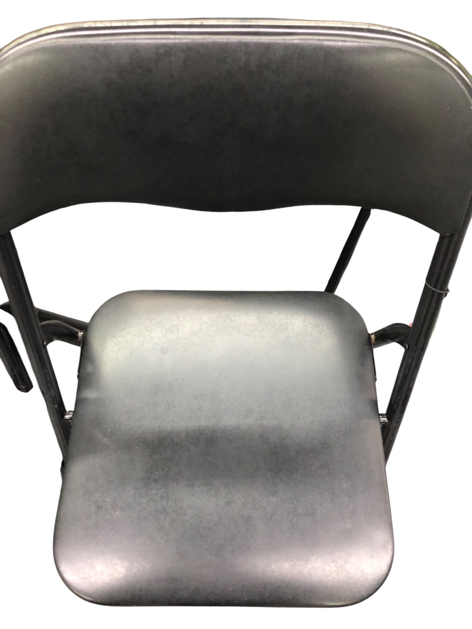 Black folding chairs