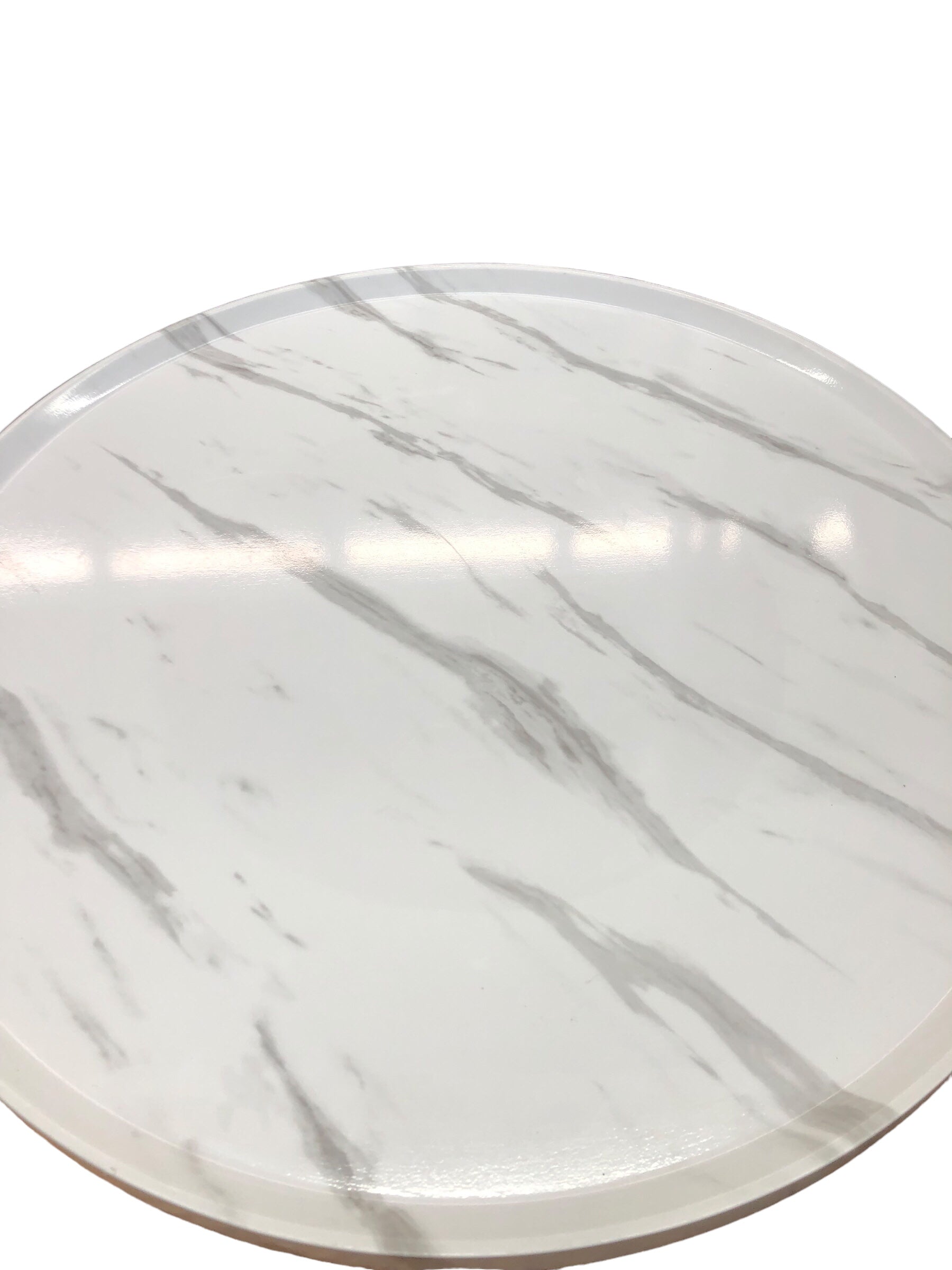 Marble Look Round Coffee Table