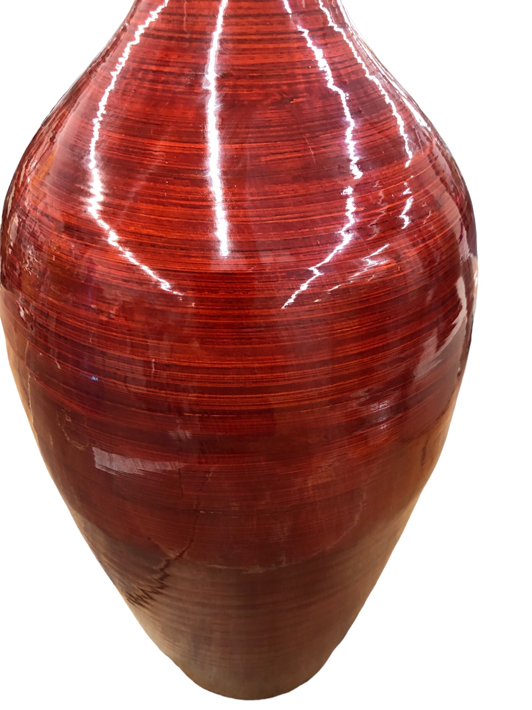 Bamboo Long Neck Vase (Red) C $39.99