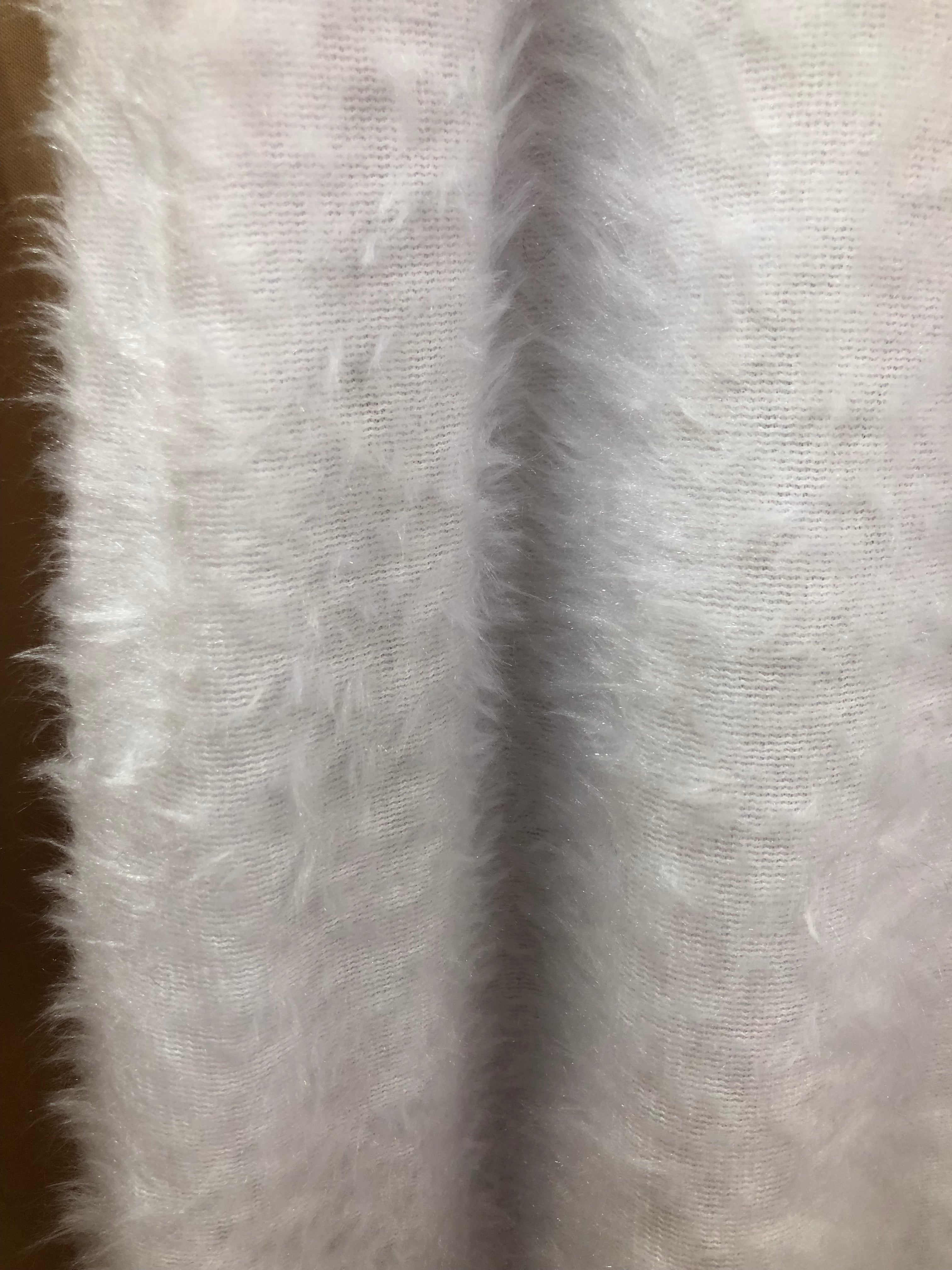 White Fuzzy Throw