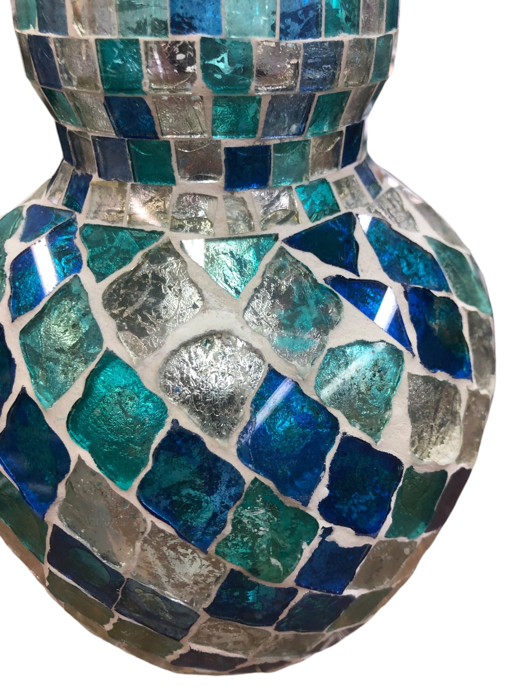 Blue/Green Mosaic Vase