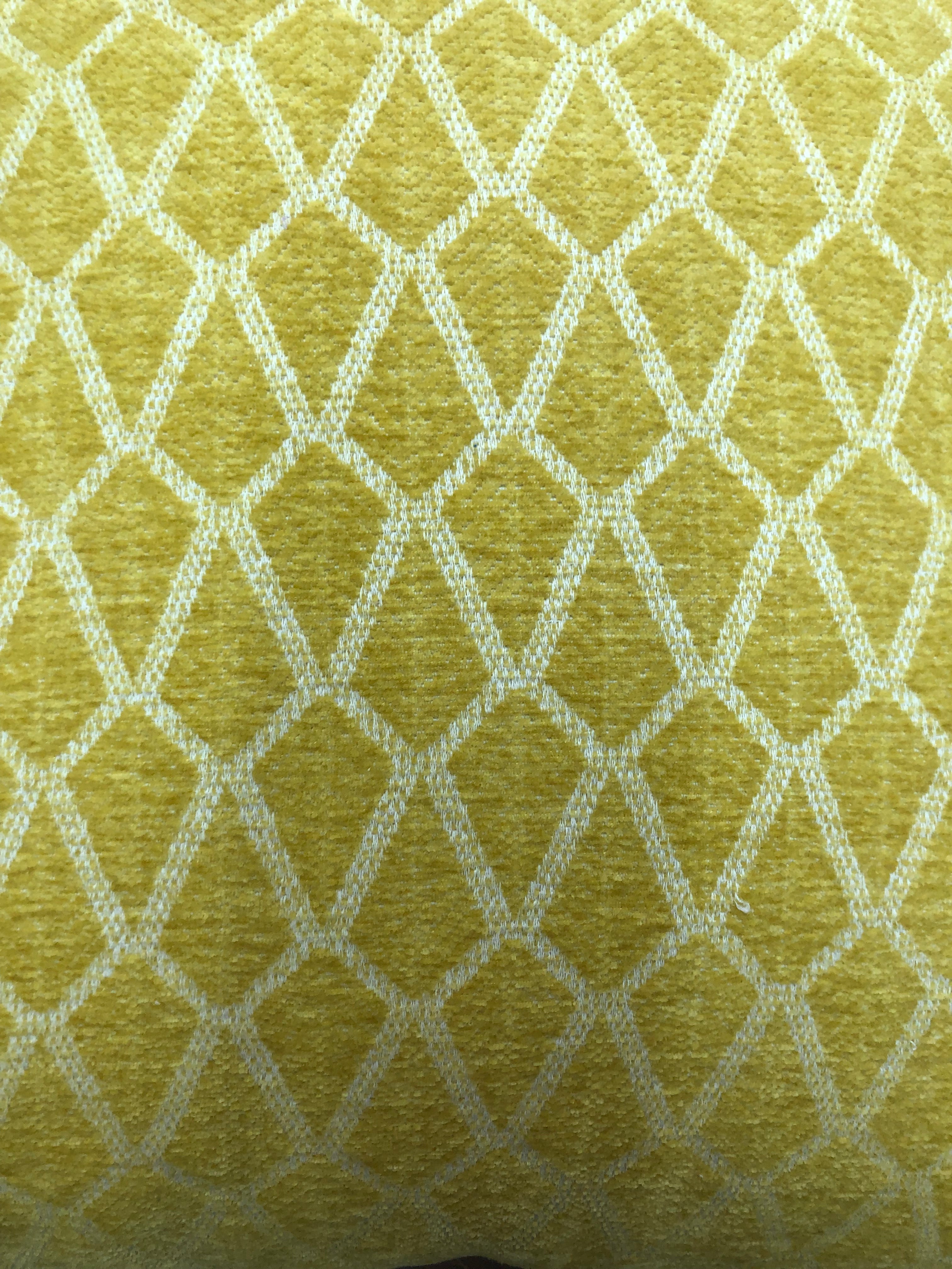 Yellow Square Down Pillow