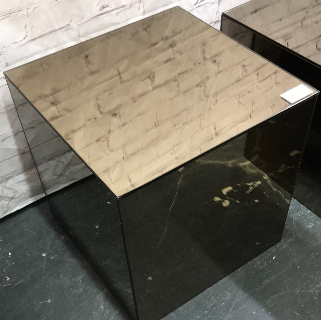 Mirrored end table