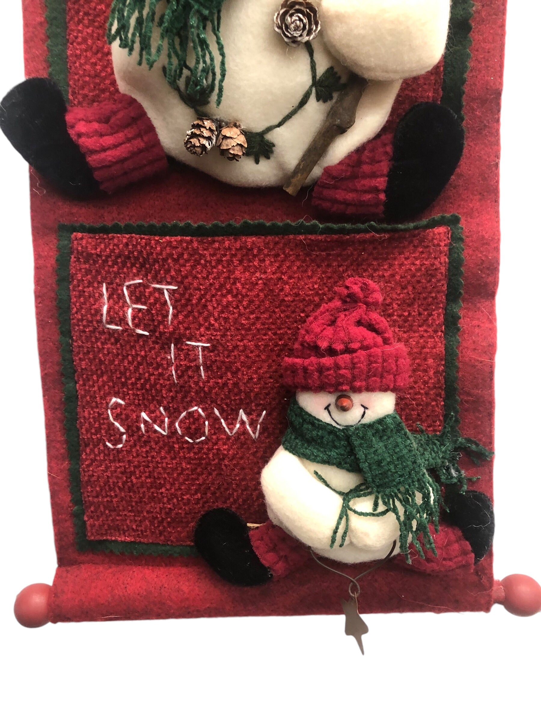 Snowman Wall Hanging for Christmas Cards