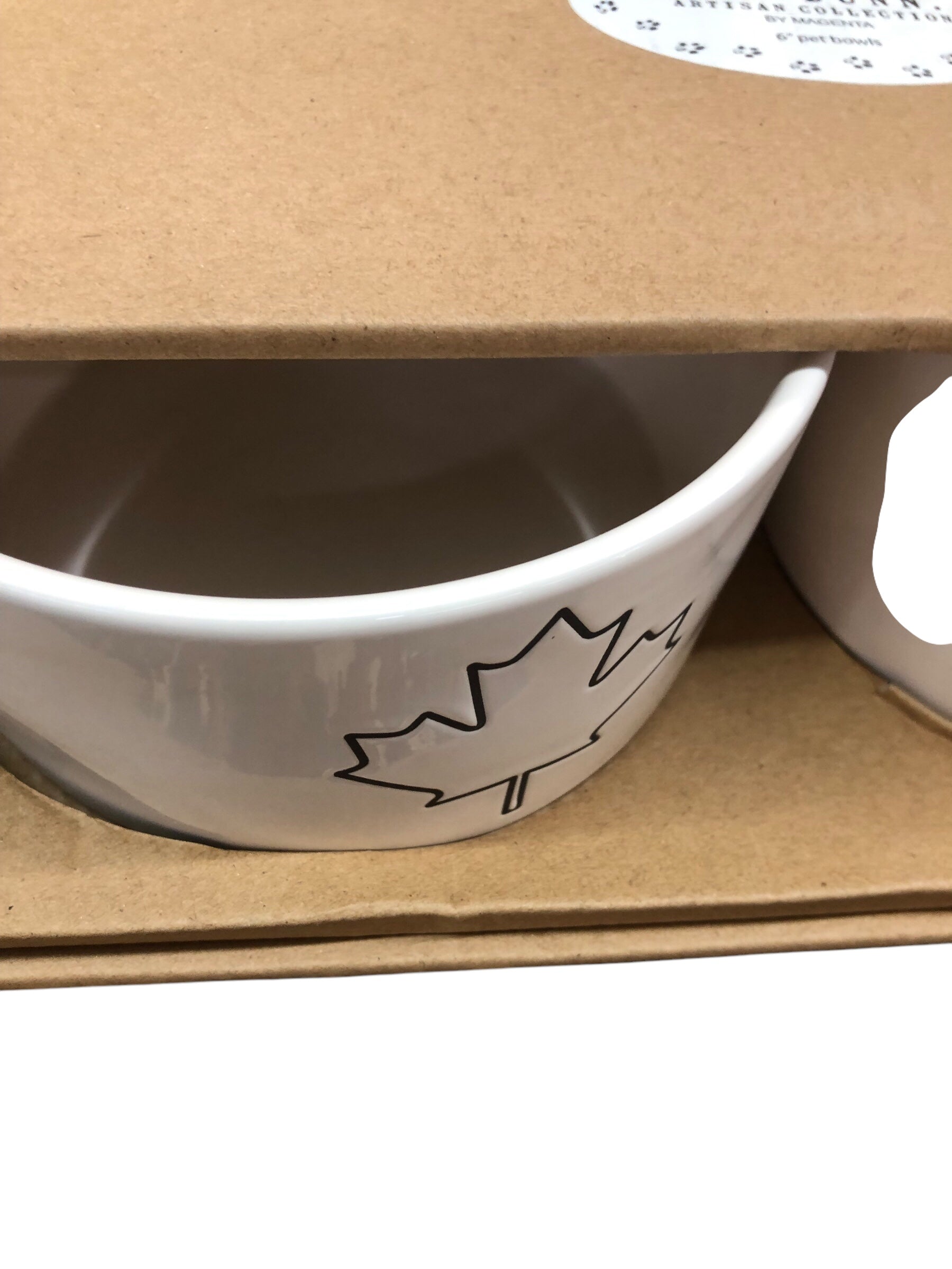 Leaf & Eh 6" pet bowl