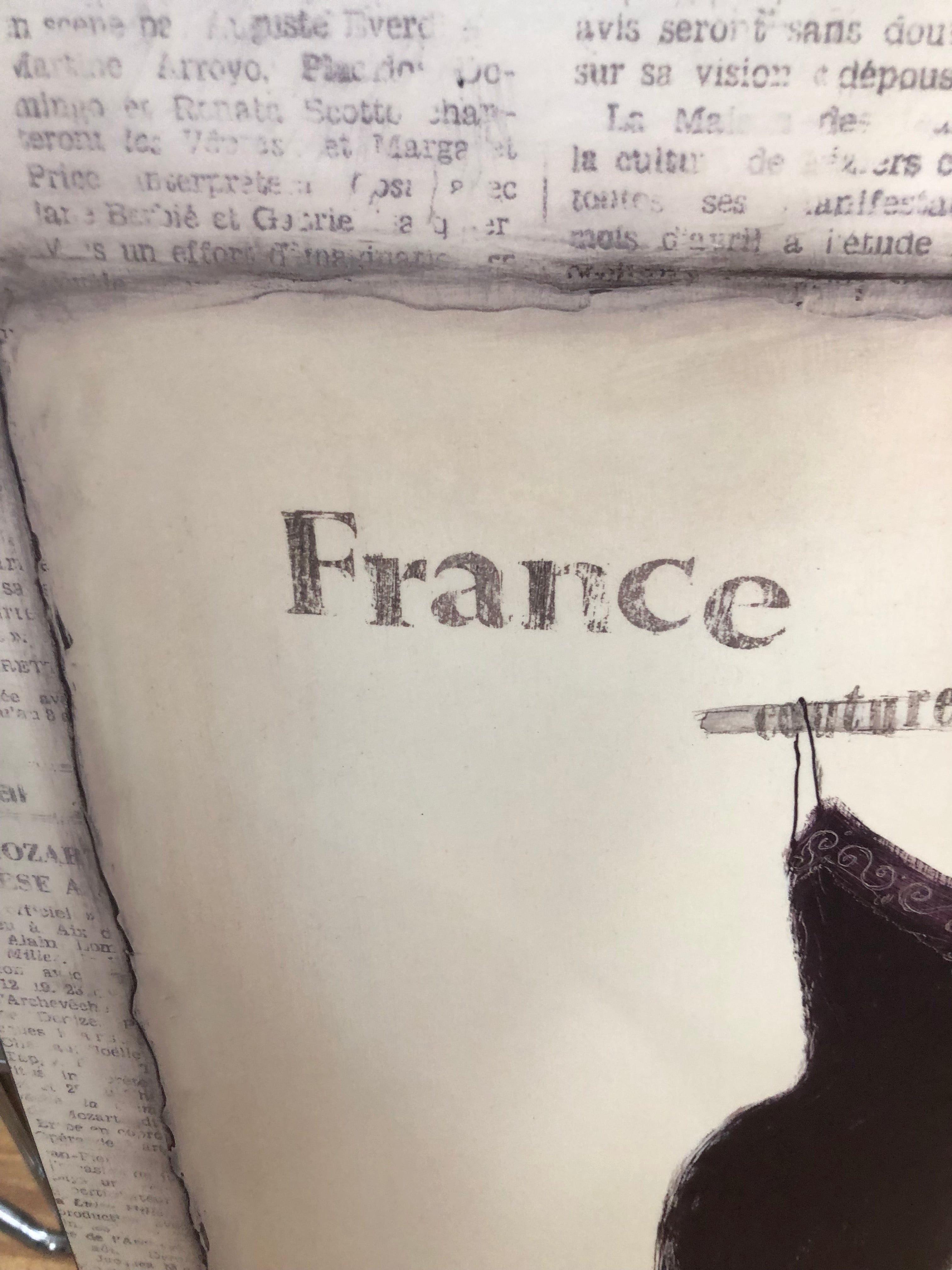 France/ Dress wall art