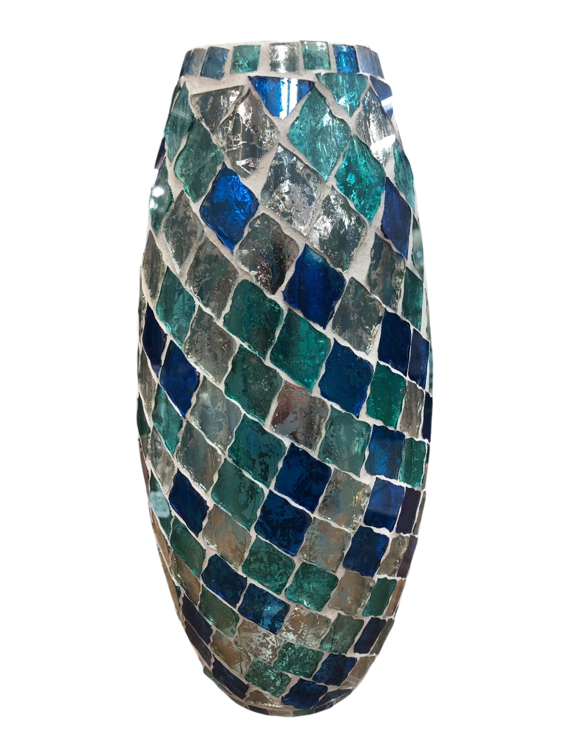 Green/Blue Mosaic Vase