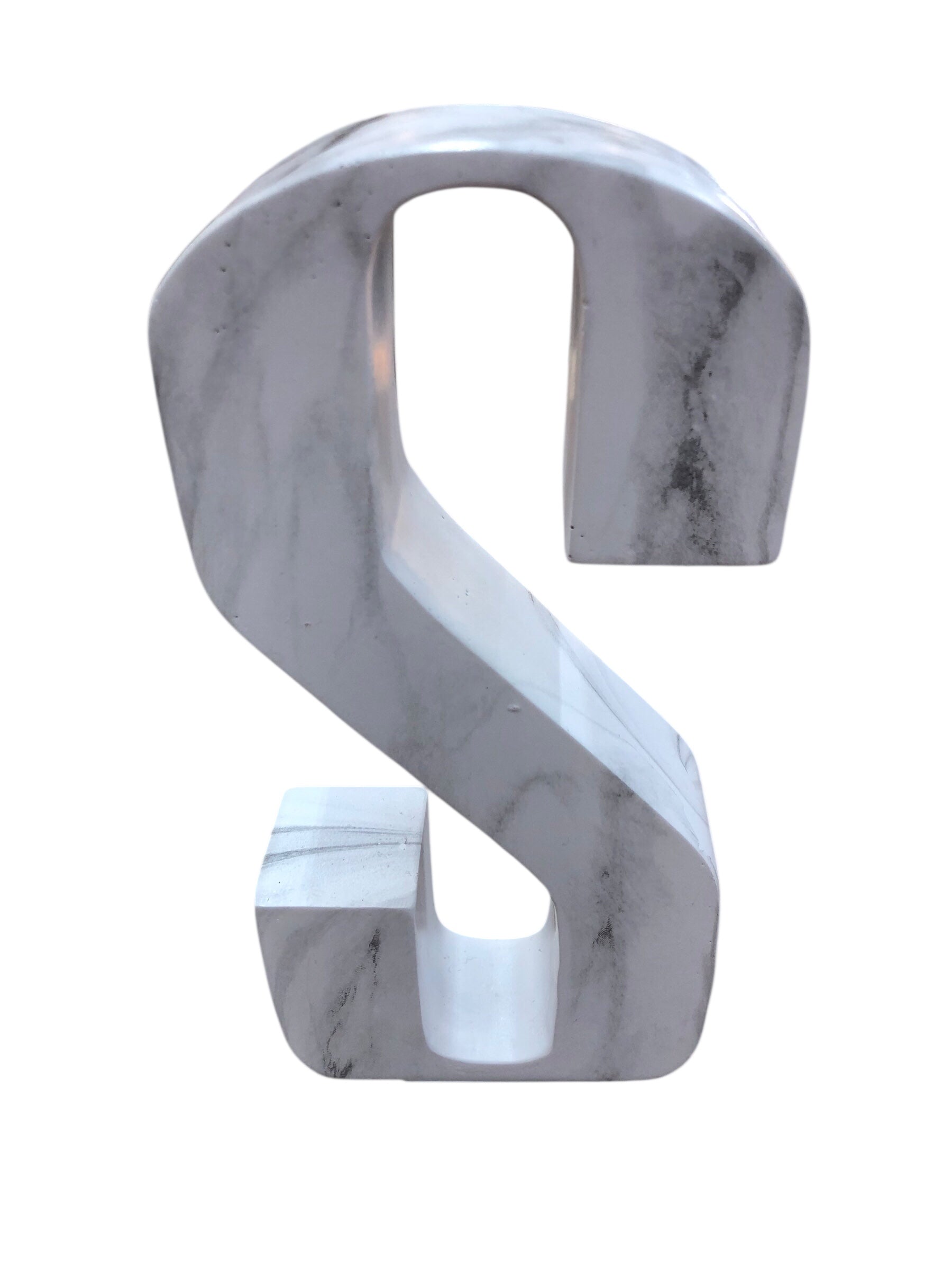 Marble "S" decor