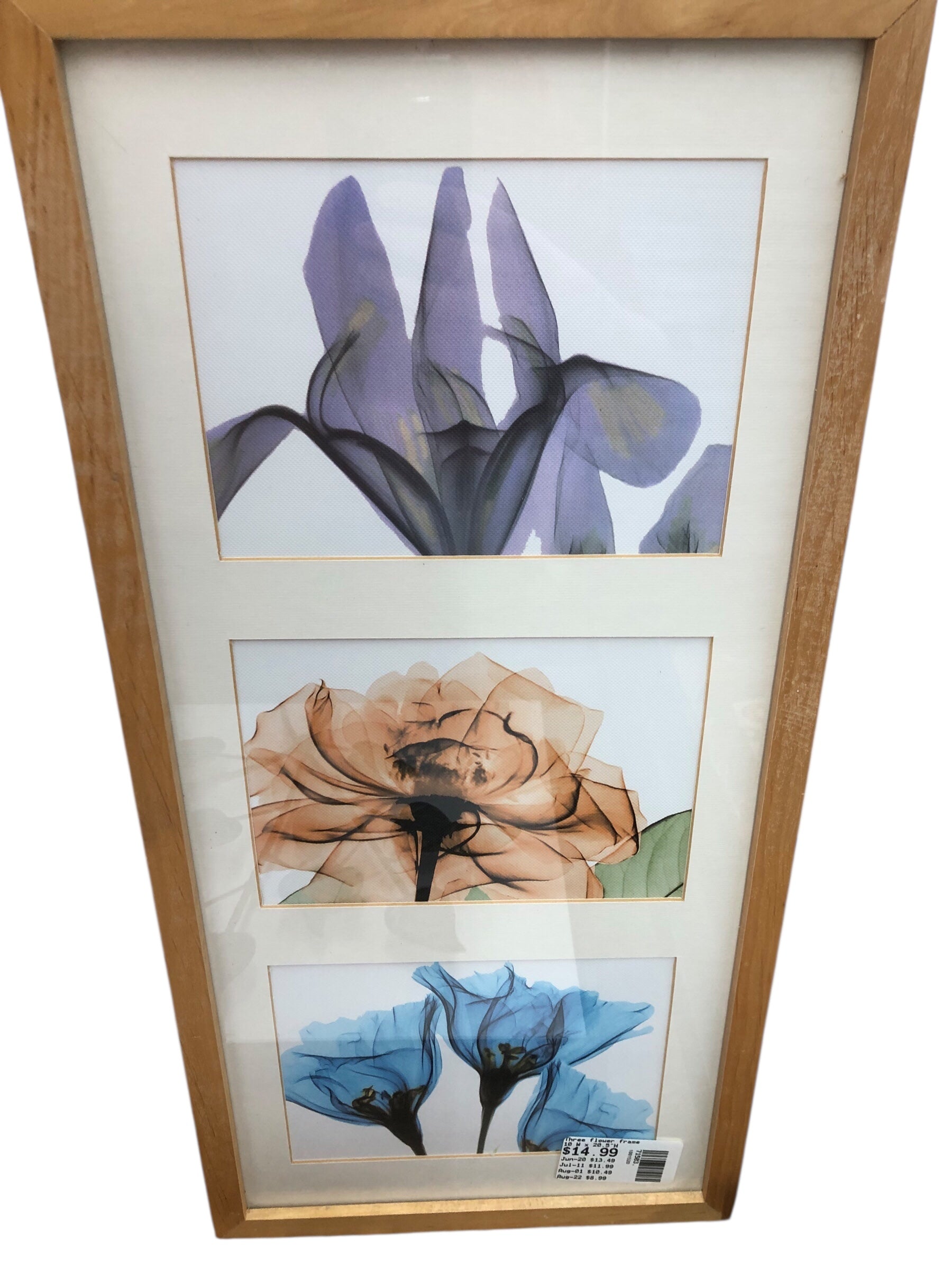 Three flower frame