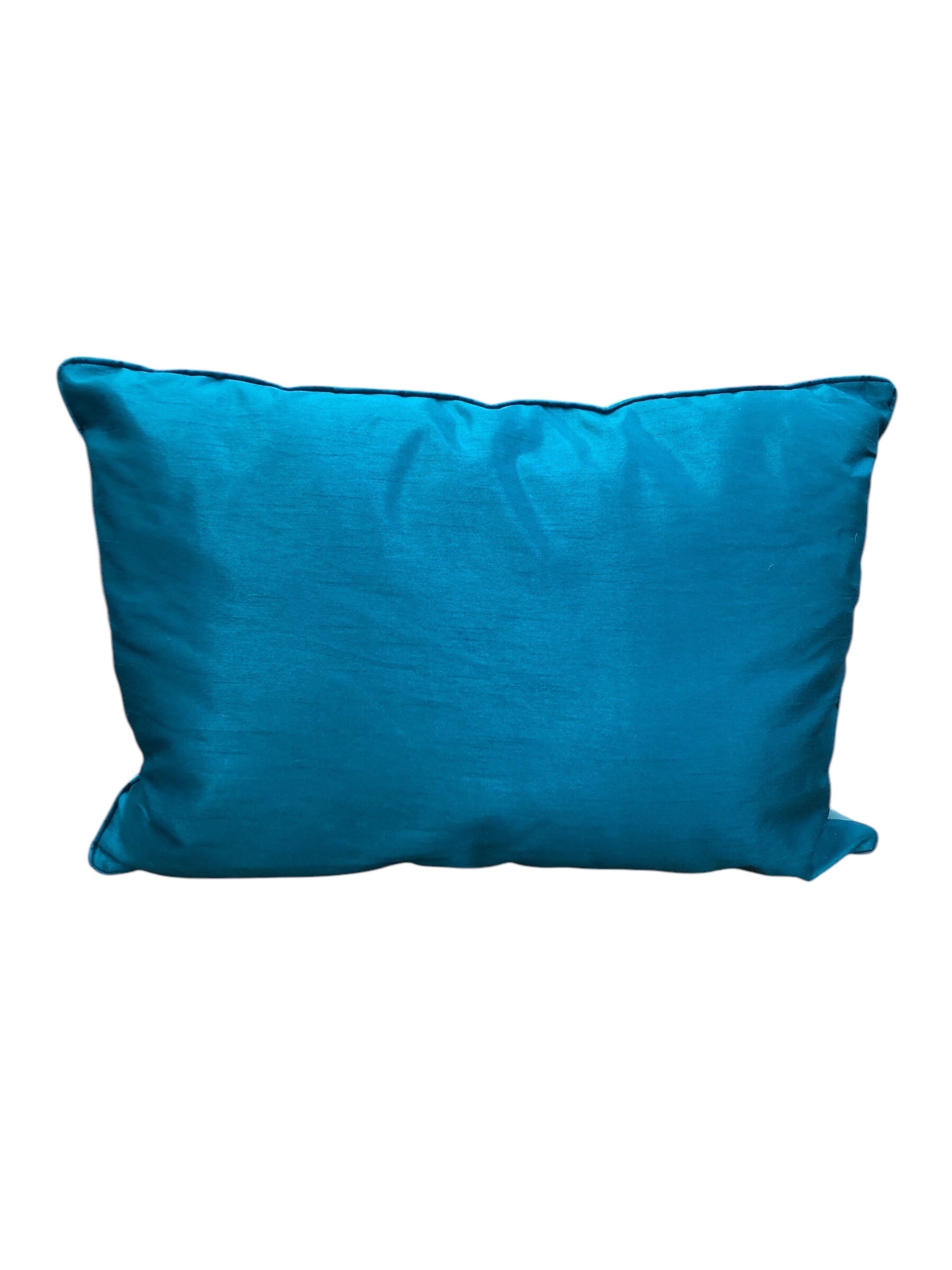 Blue Teal/LT. Blue Pillow Oblong