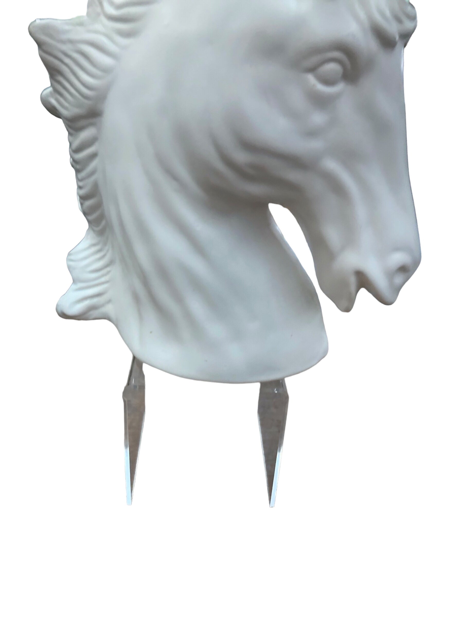 White Ceramic Horse Head