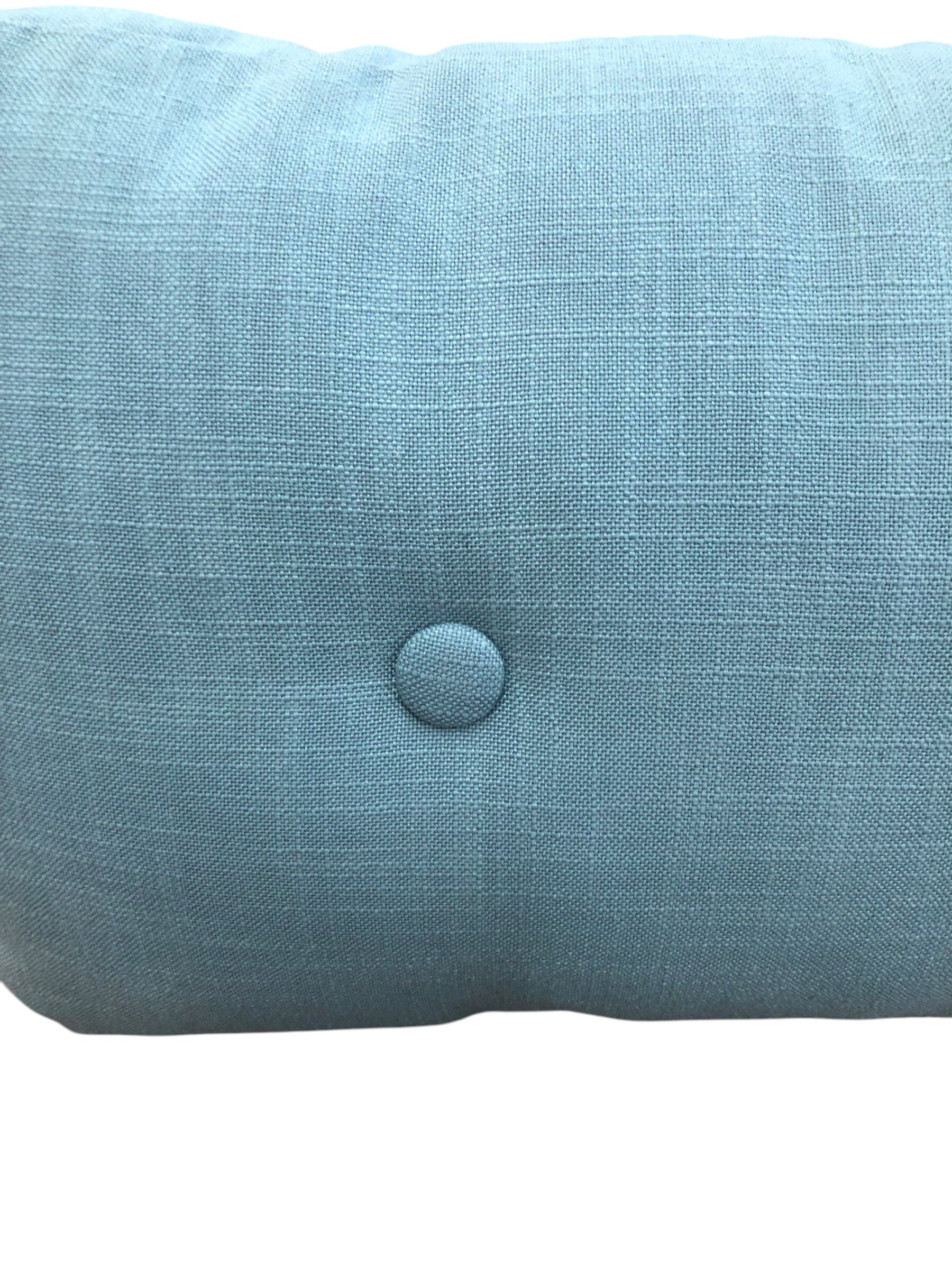 Lt Aqua Pillow With 2 Buttons