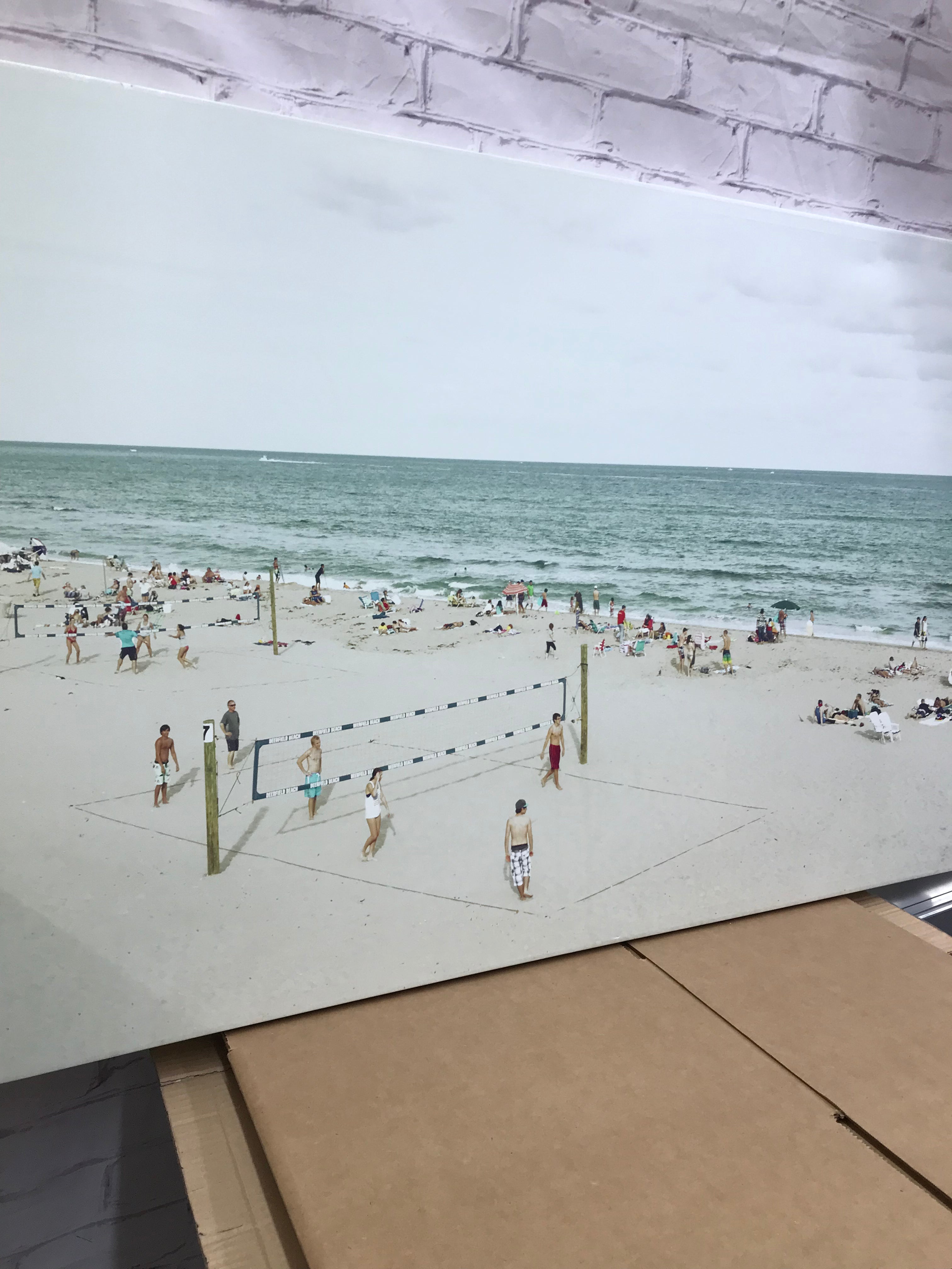 Beach scene canvas