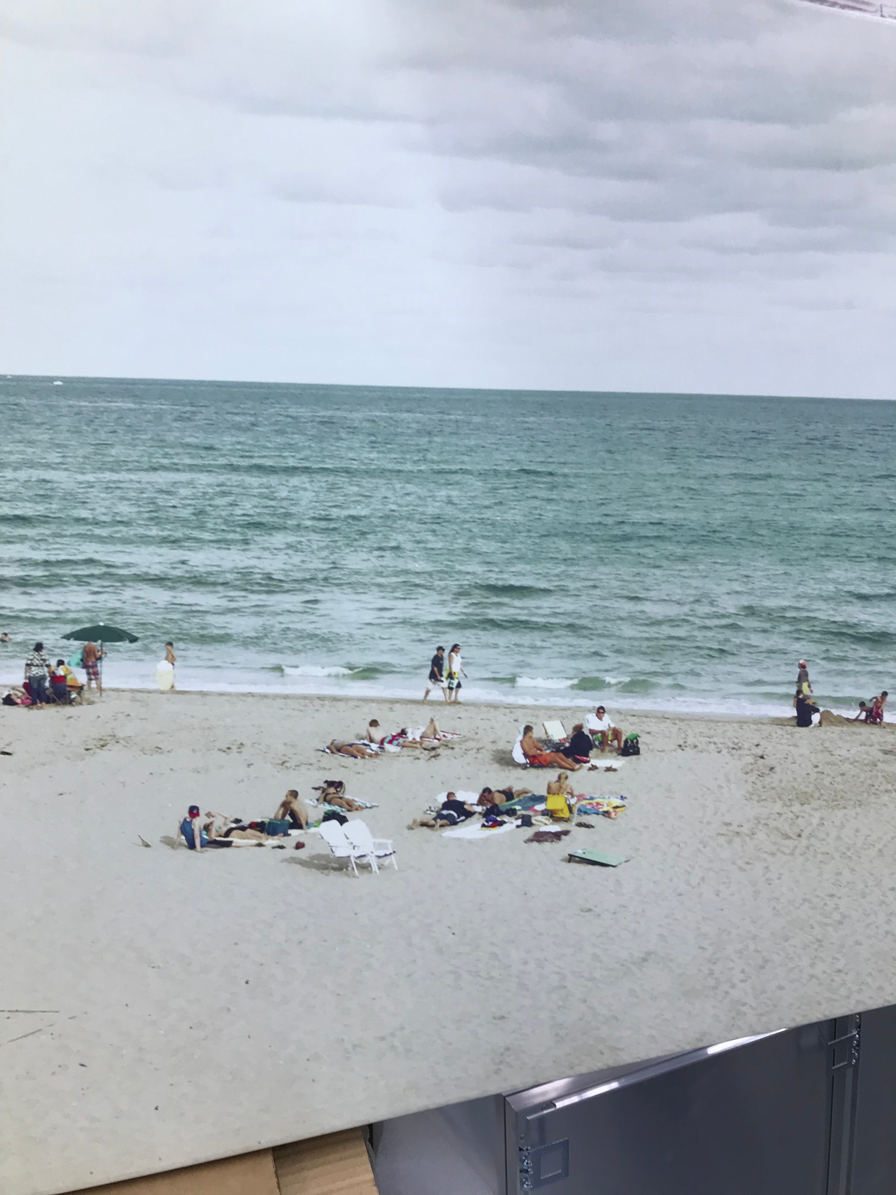 Beach scene canvas