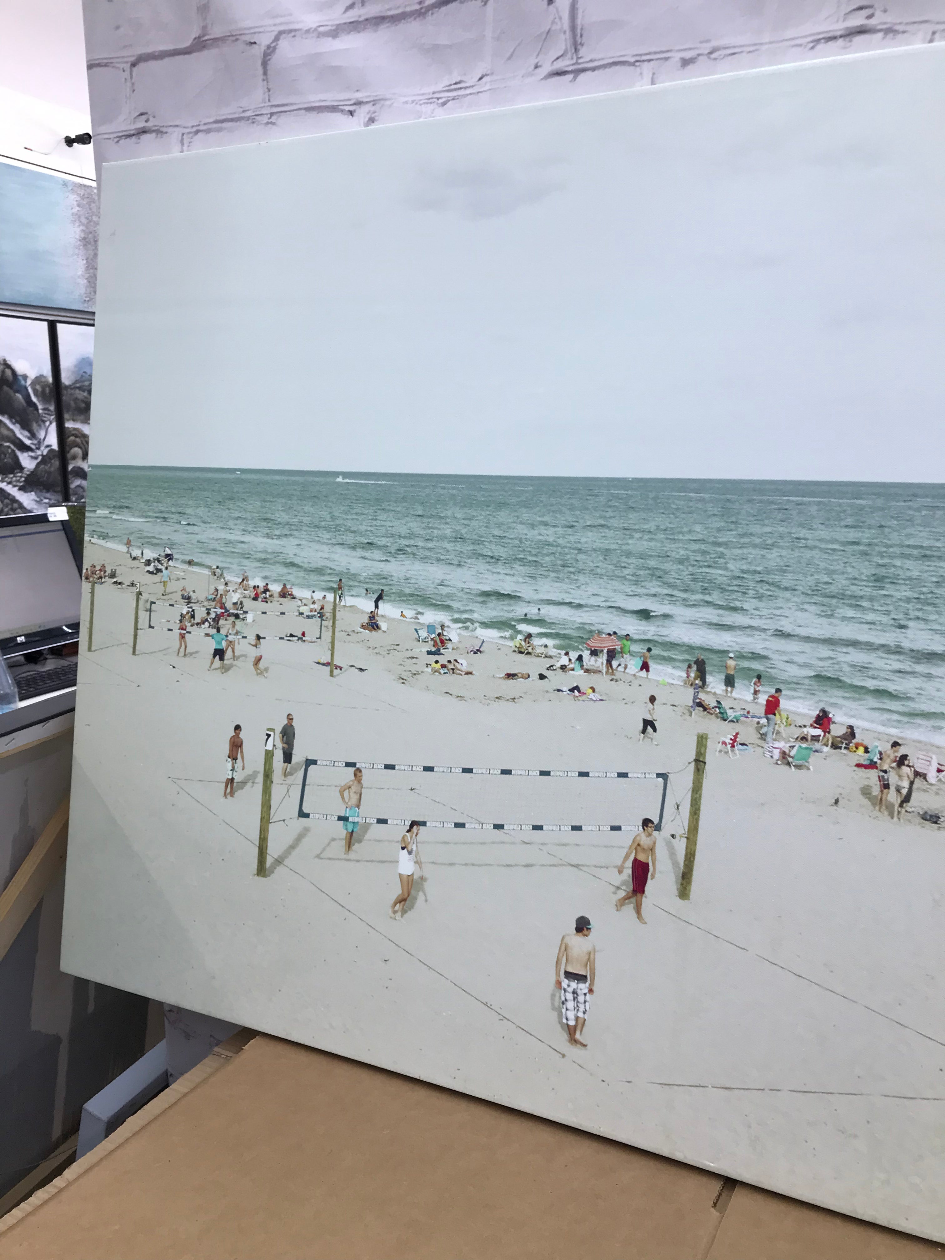 Beach scene canvas