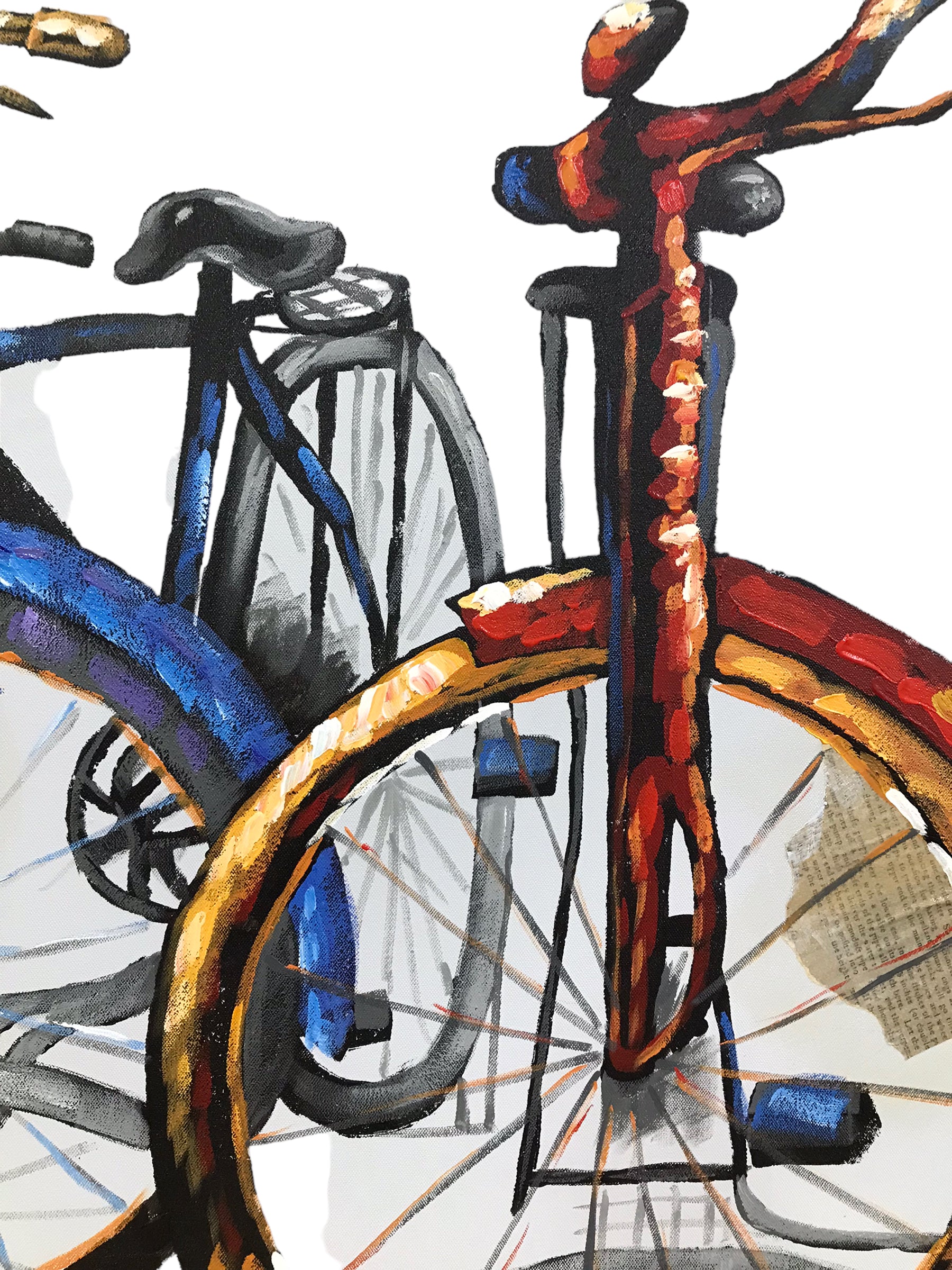 Bikes on canvas