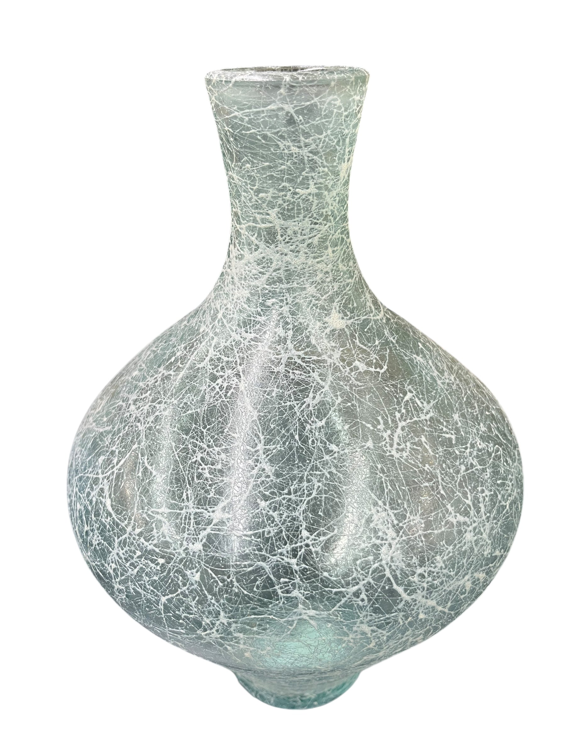 Green Crackled Vase