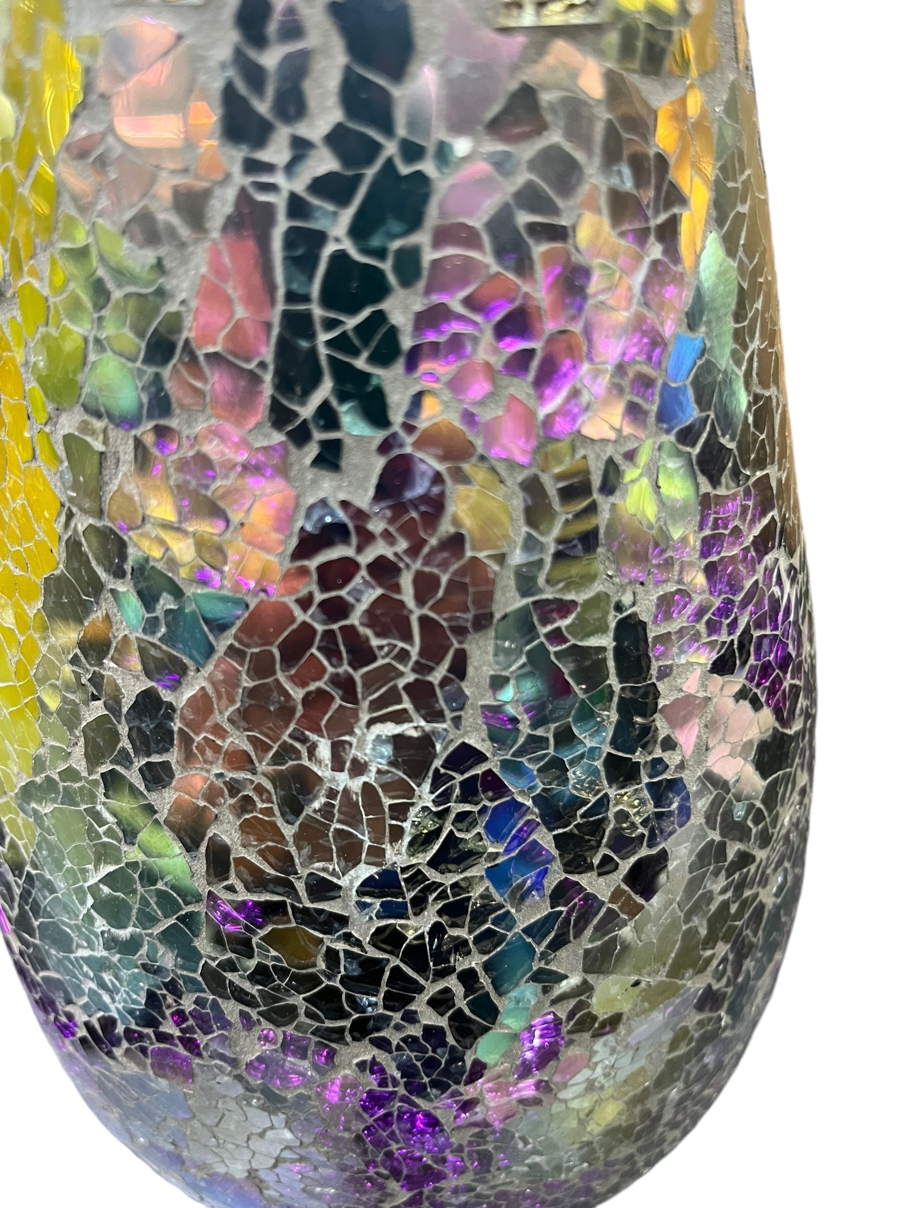 Mosaic Purple Tall Vase