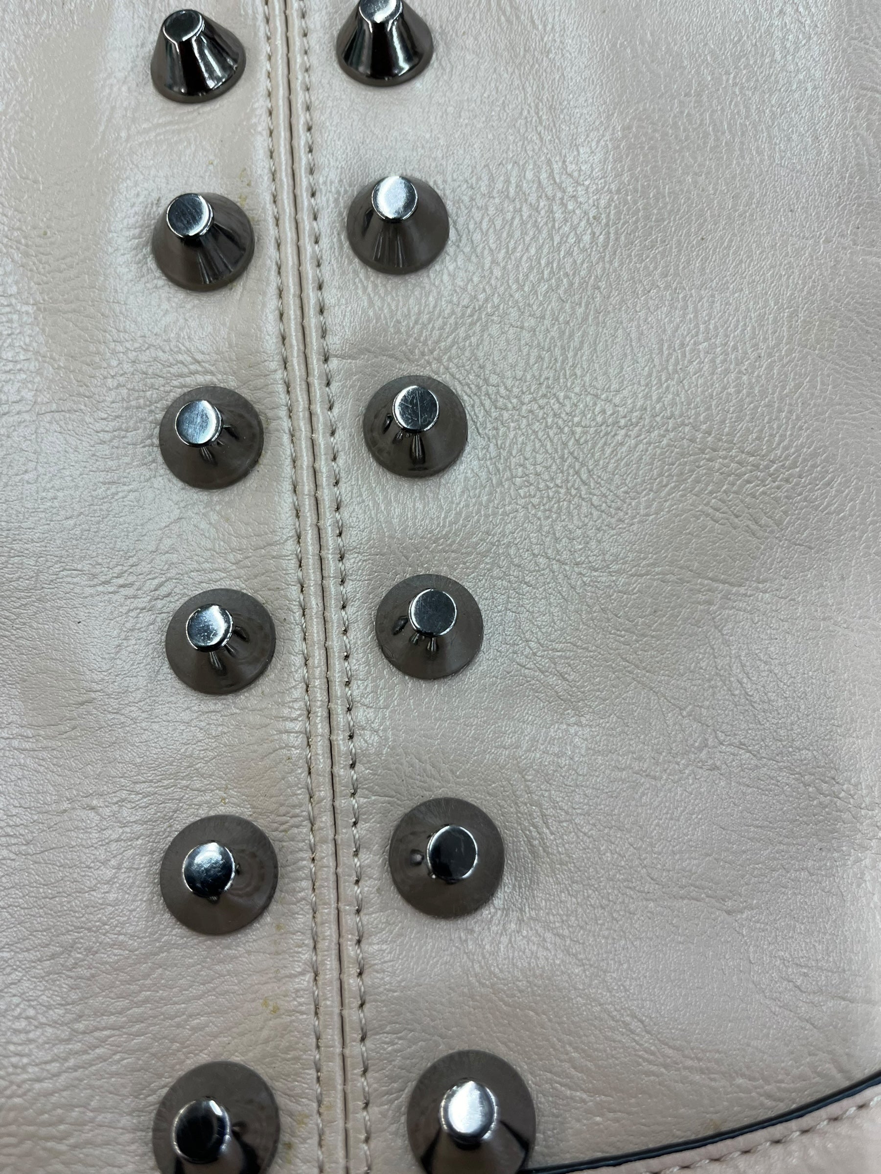 Oatmeal Beige Studded Purse