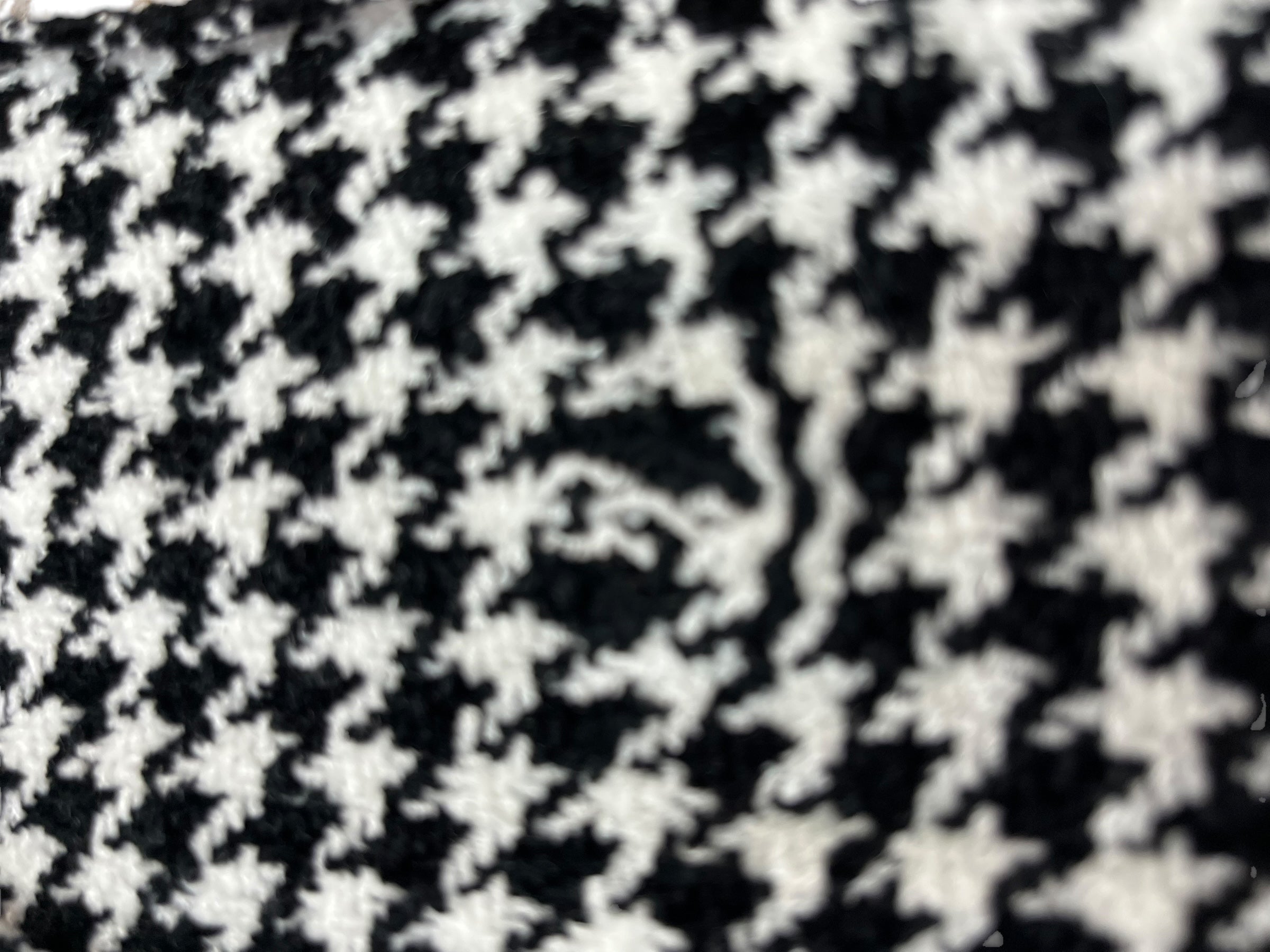 Black/White Herringbone Scarf