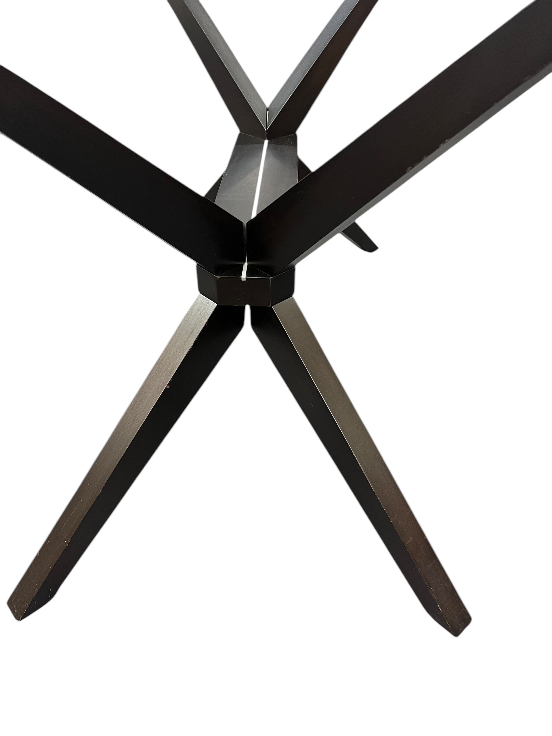 Glass Top Table/Dark Base