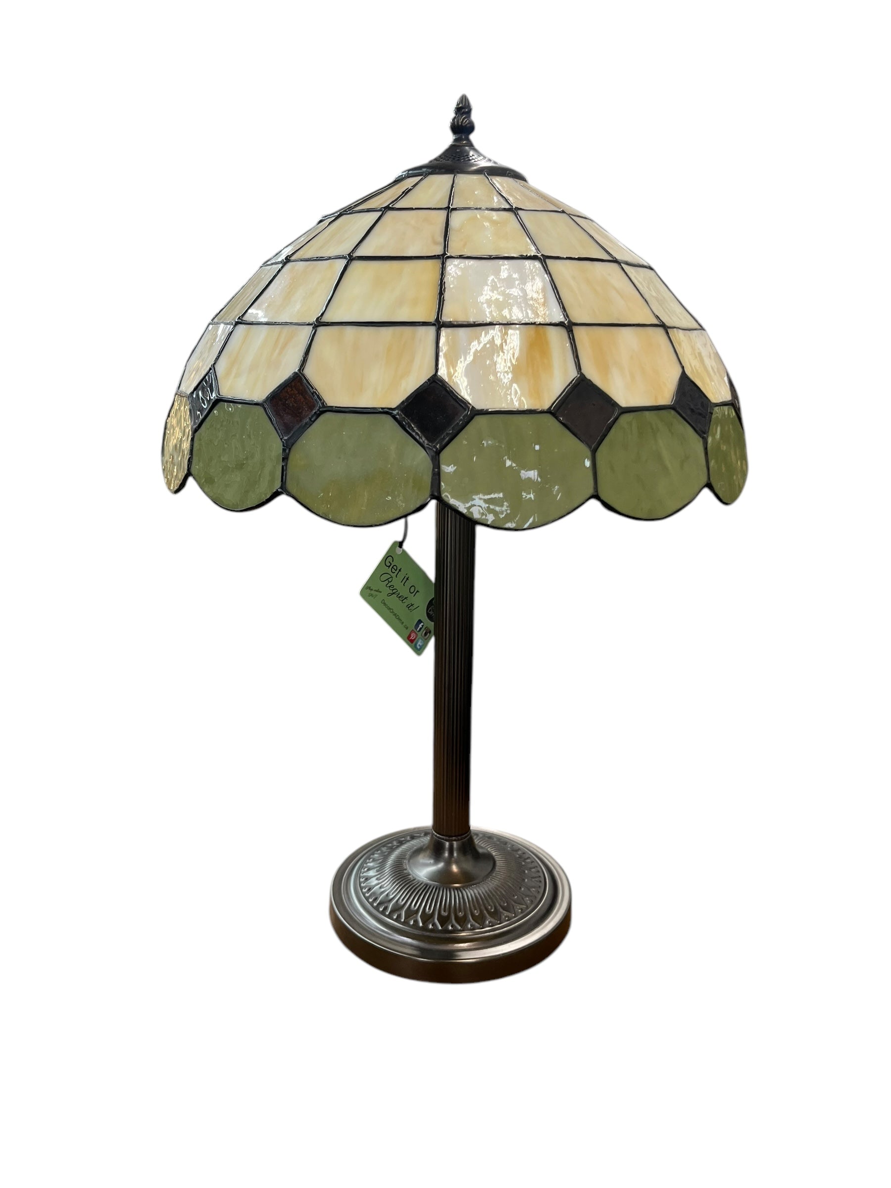 Tiffany Style Lamp with stained glass look shade