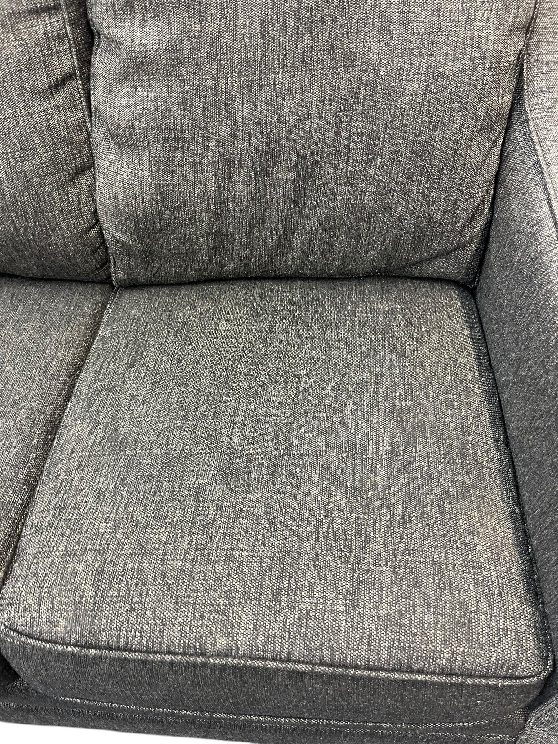 Grey/Brown Tweed Loveseat