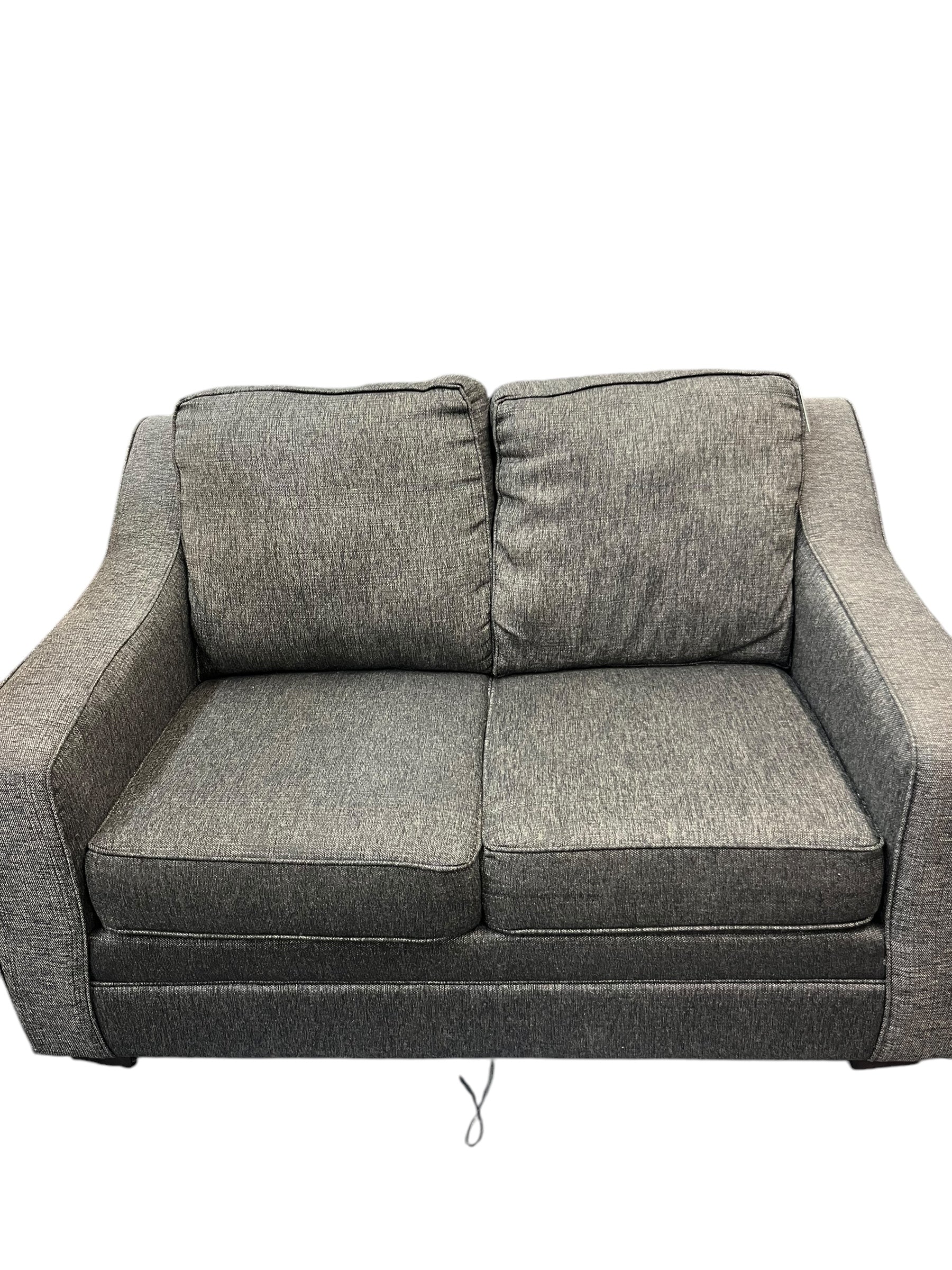 Grey/Brown Tweed Loveseat