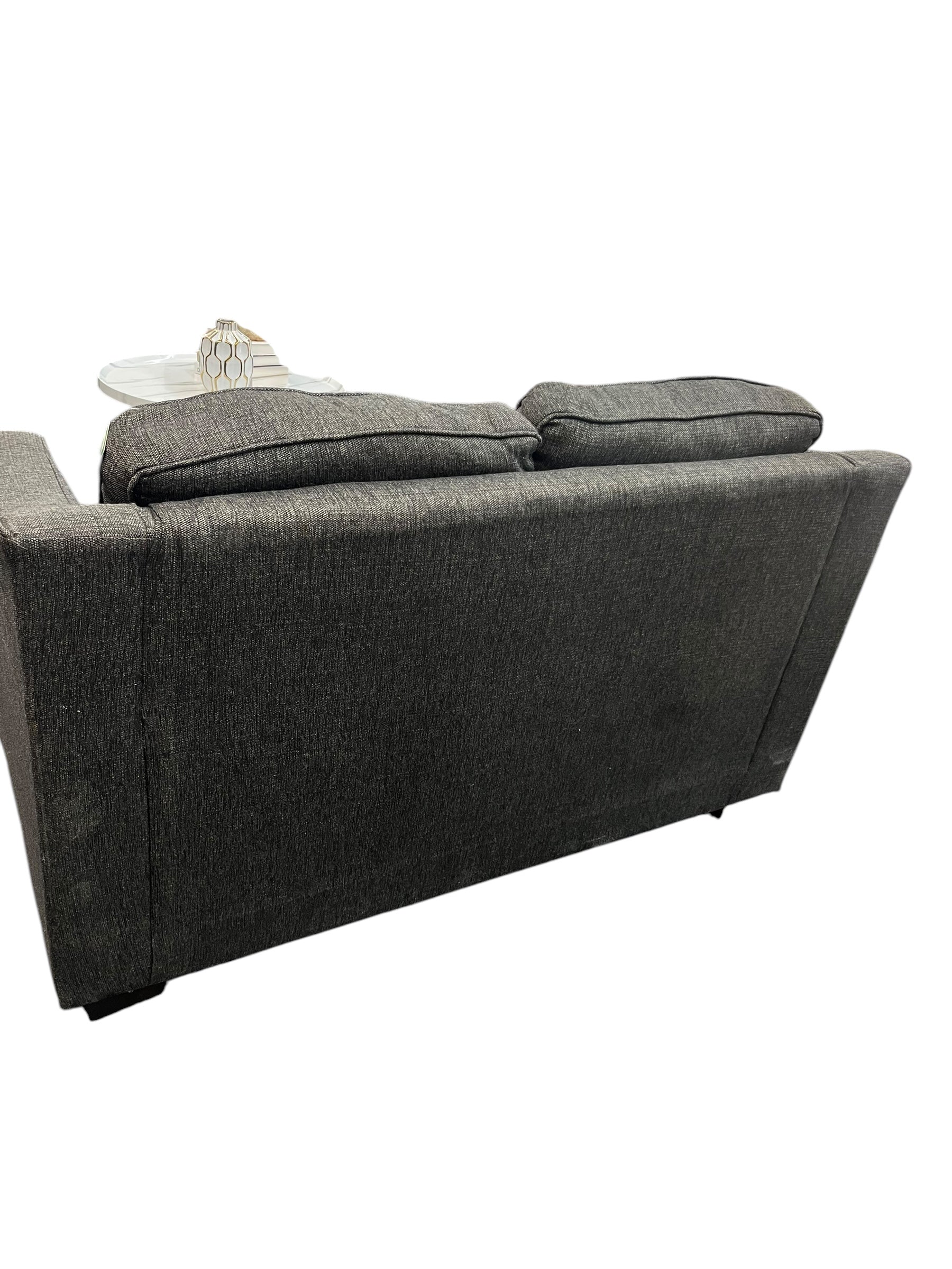 Grey/Brown Tweed Loveseat
