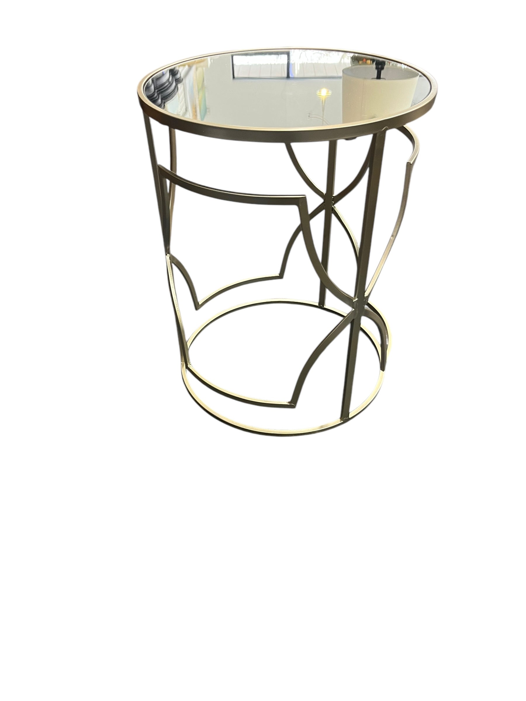 Gold Glass Table