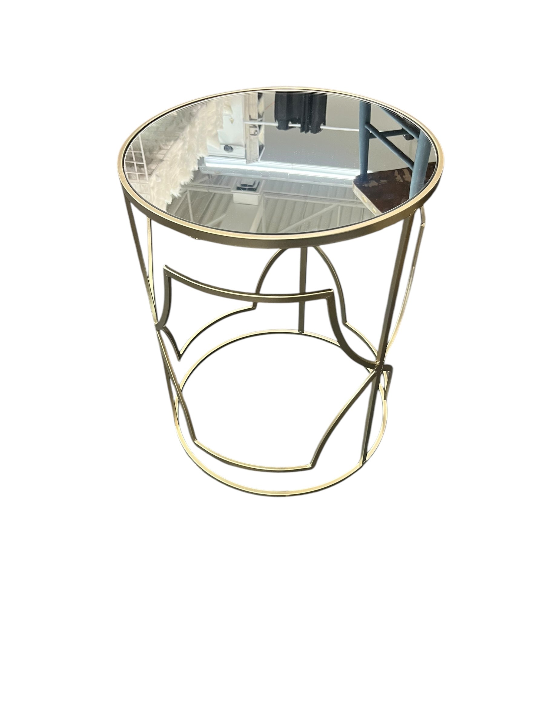 Gold Glass Table