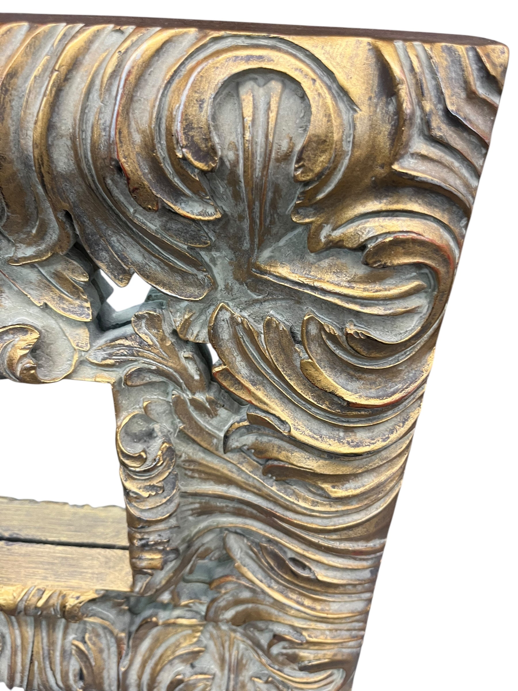 Gold Ornate Square Mirror
