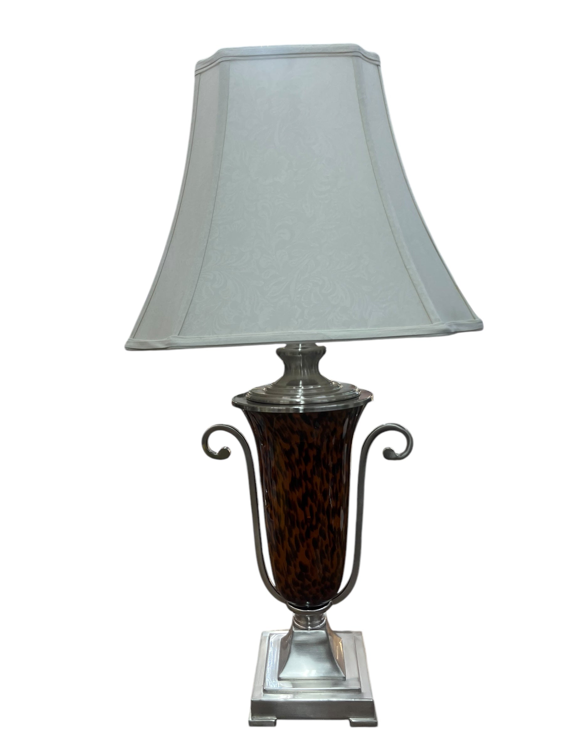 Tortoise Shell/Silver Lamp