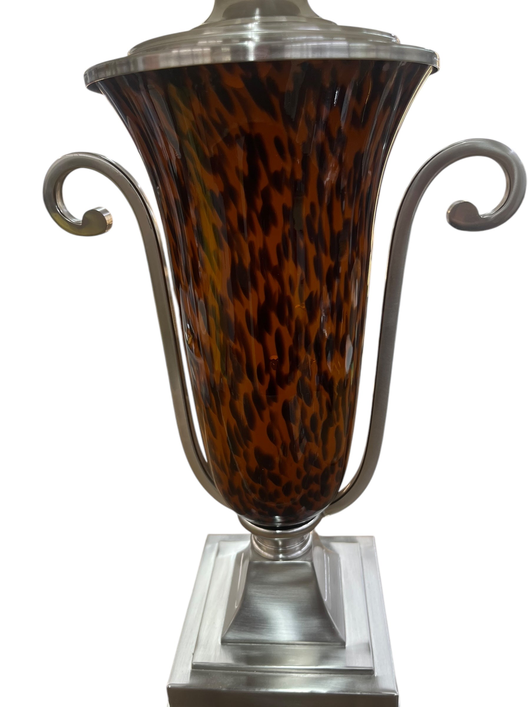 Tortoise Shell/Silver Lamp