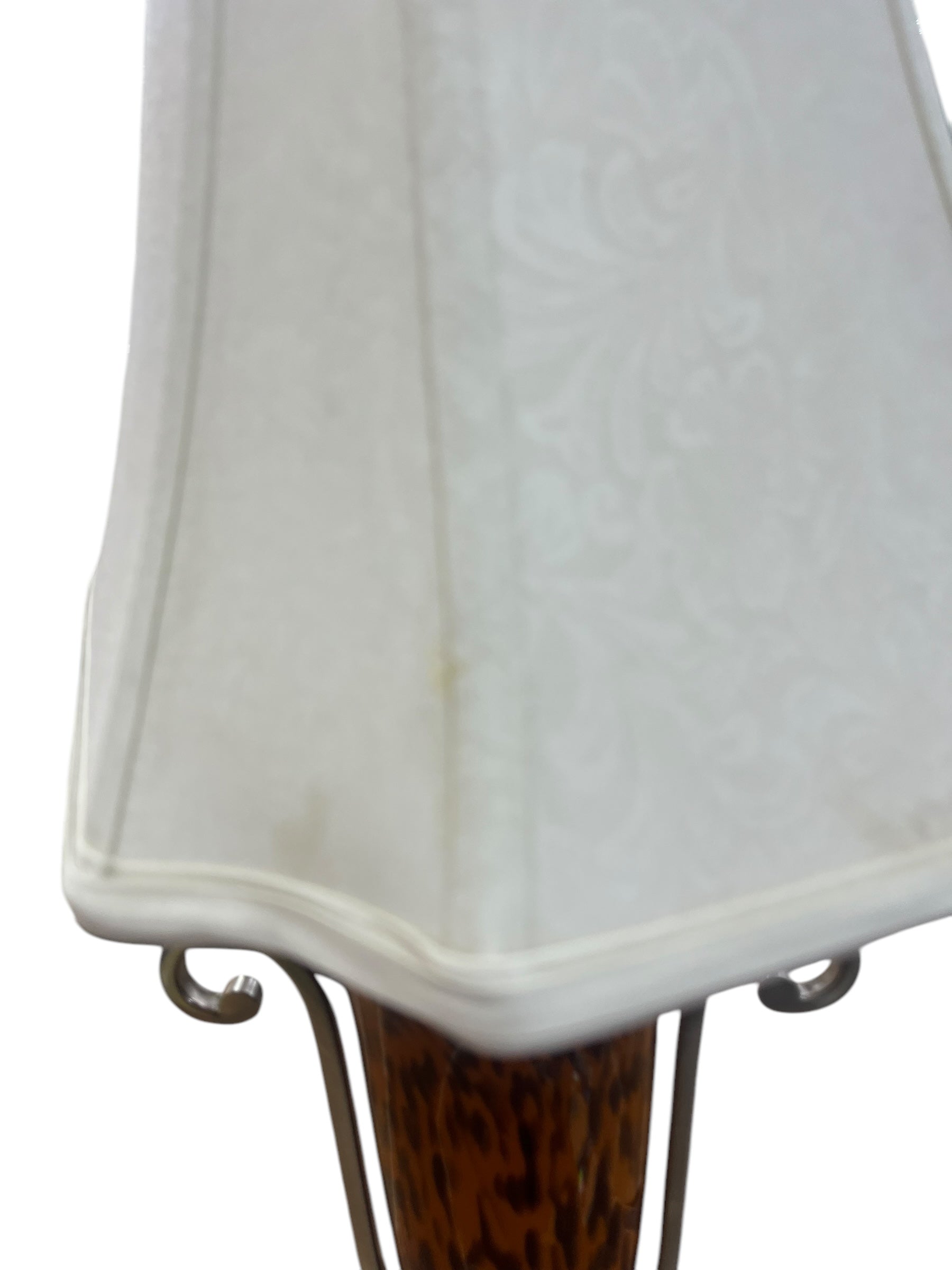Tortoise Shell/Silver Lamp
