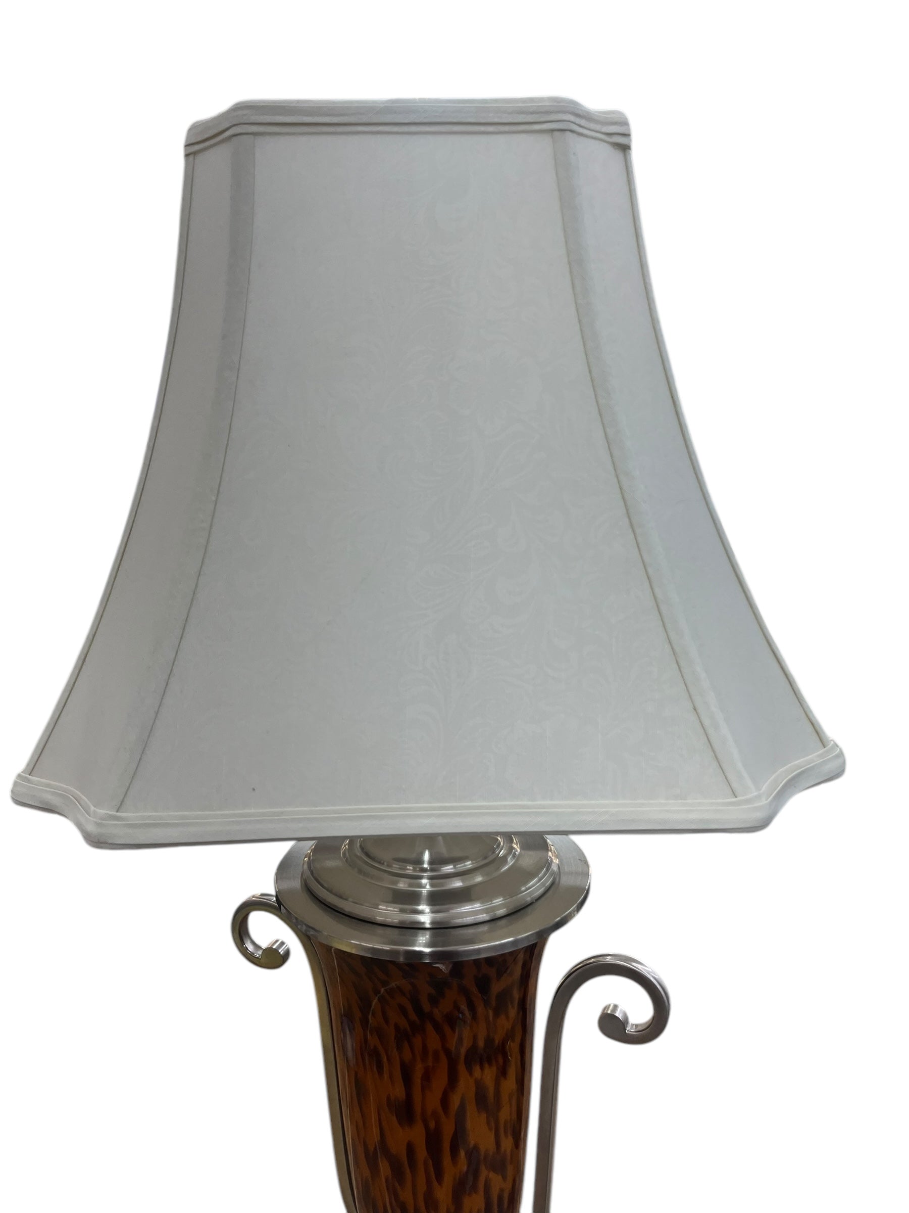 Tortoise Shell/Silver Lamp