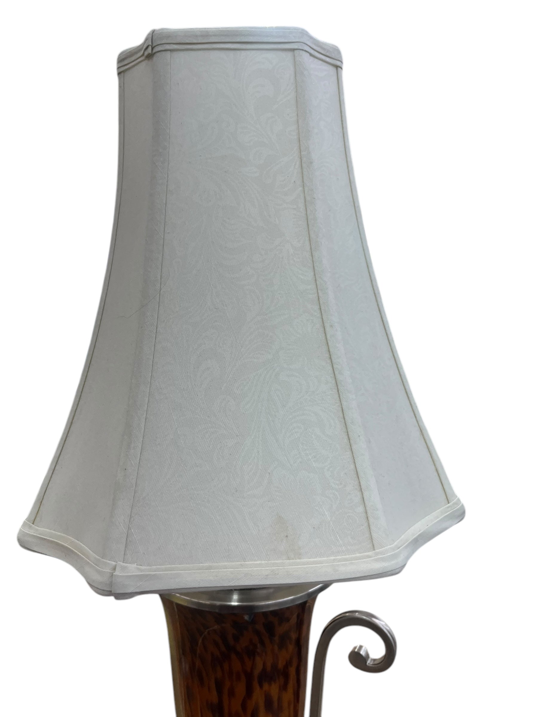Tortoise Shell/Silver Lamp