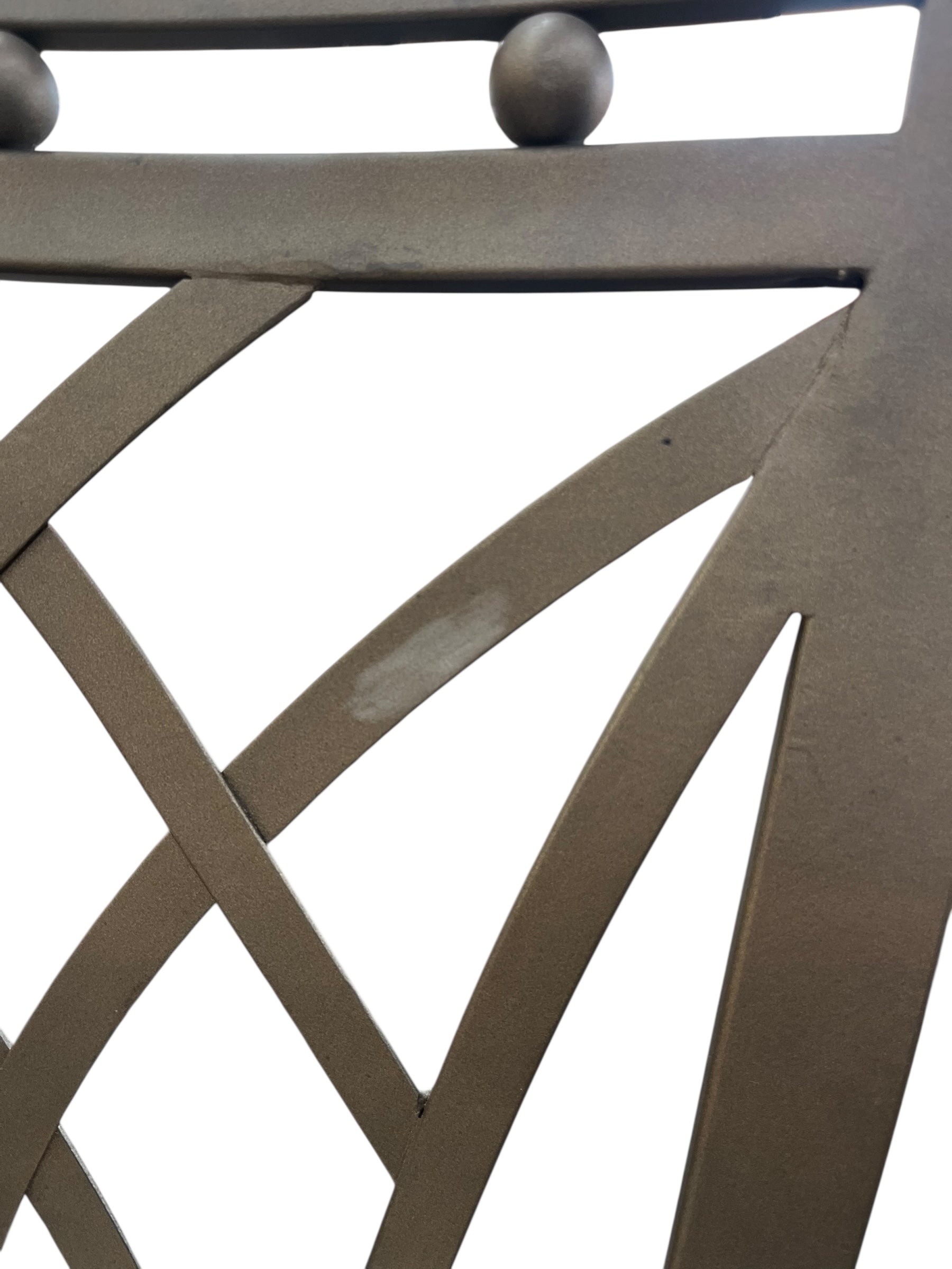 Metal/Glass Table/4 Chairs