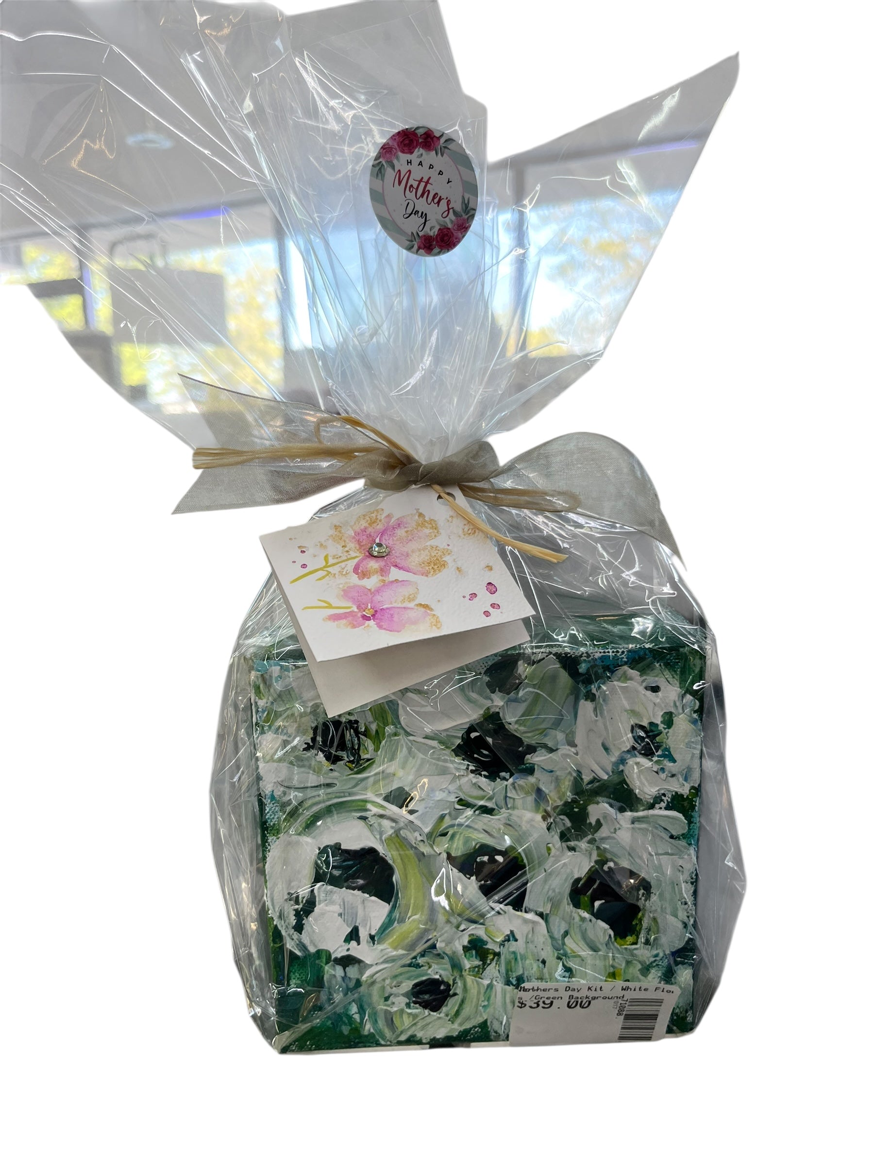 Mothers Day Kit / White Flowers /Green Background