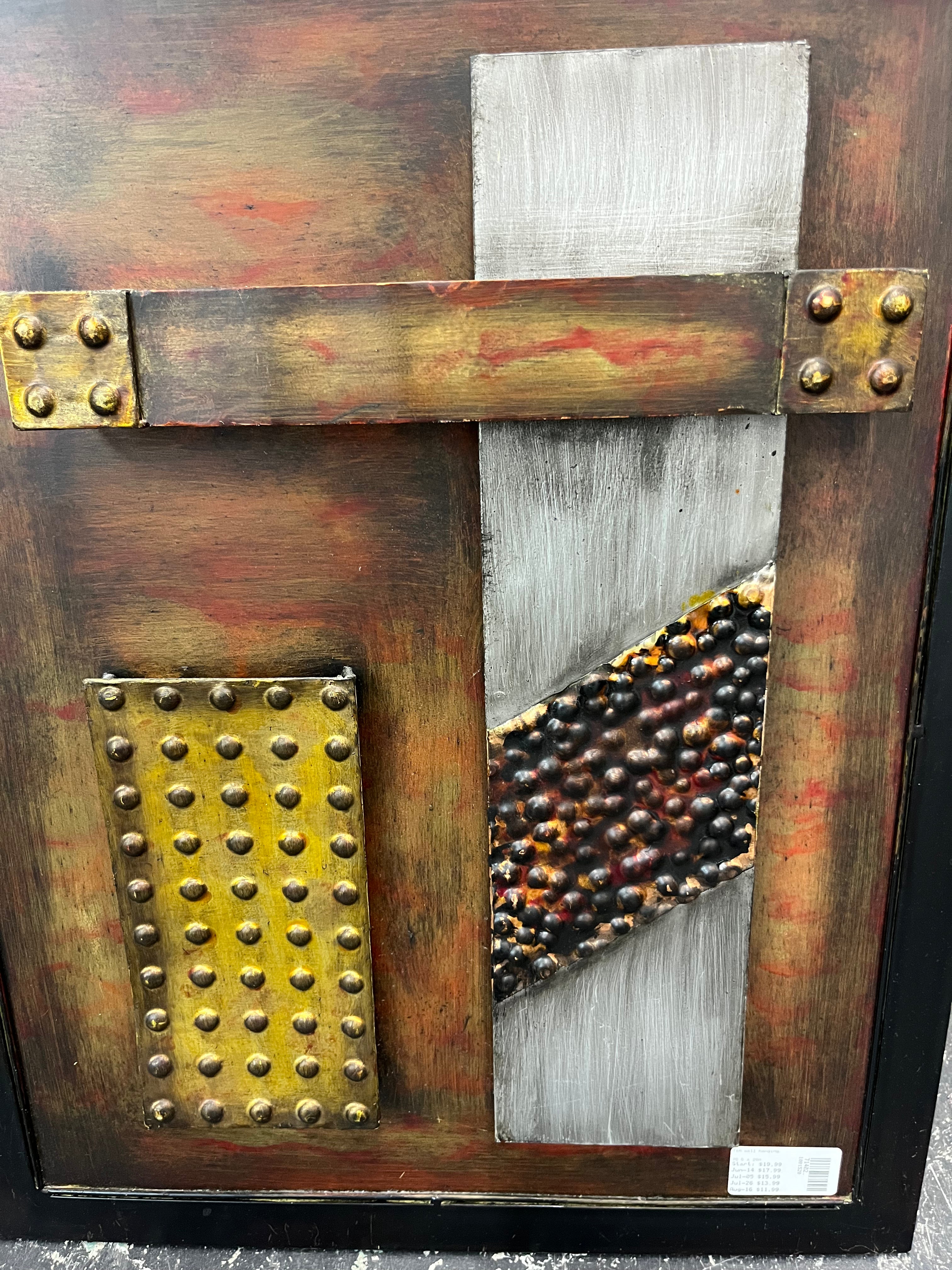 Tin wall hanging