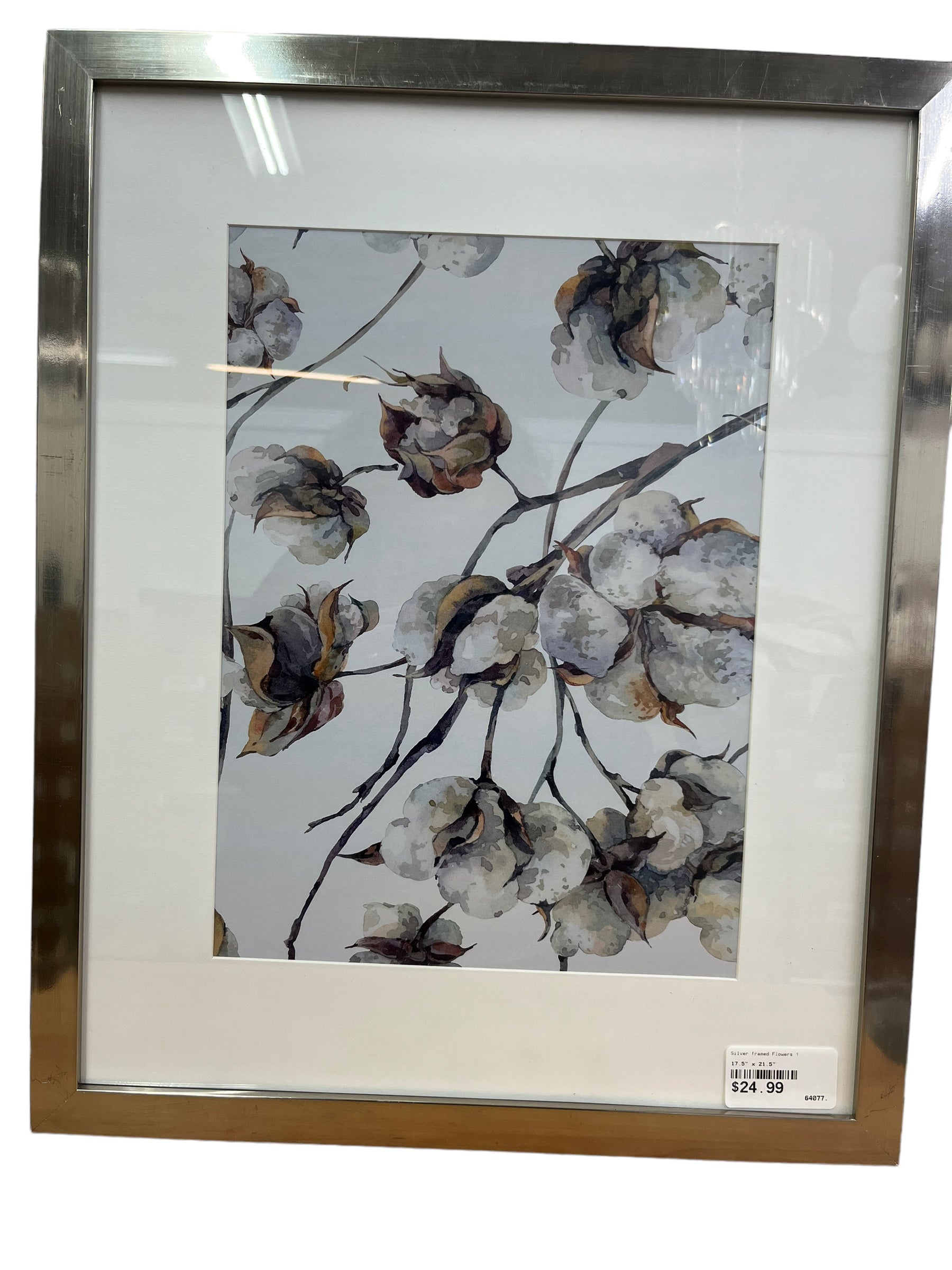 Silver framed Flowers 2