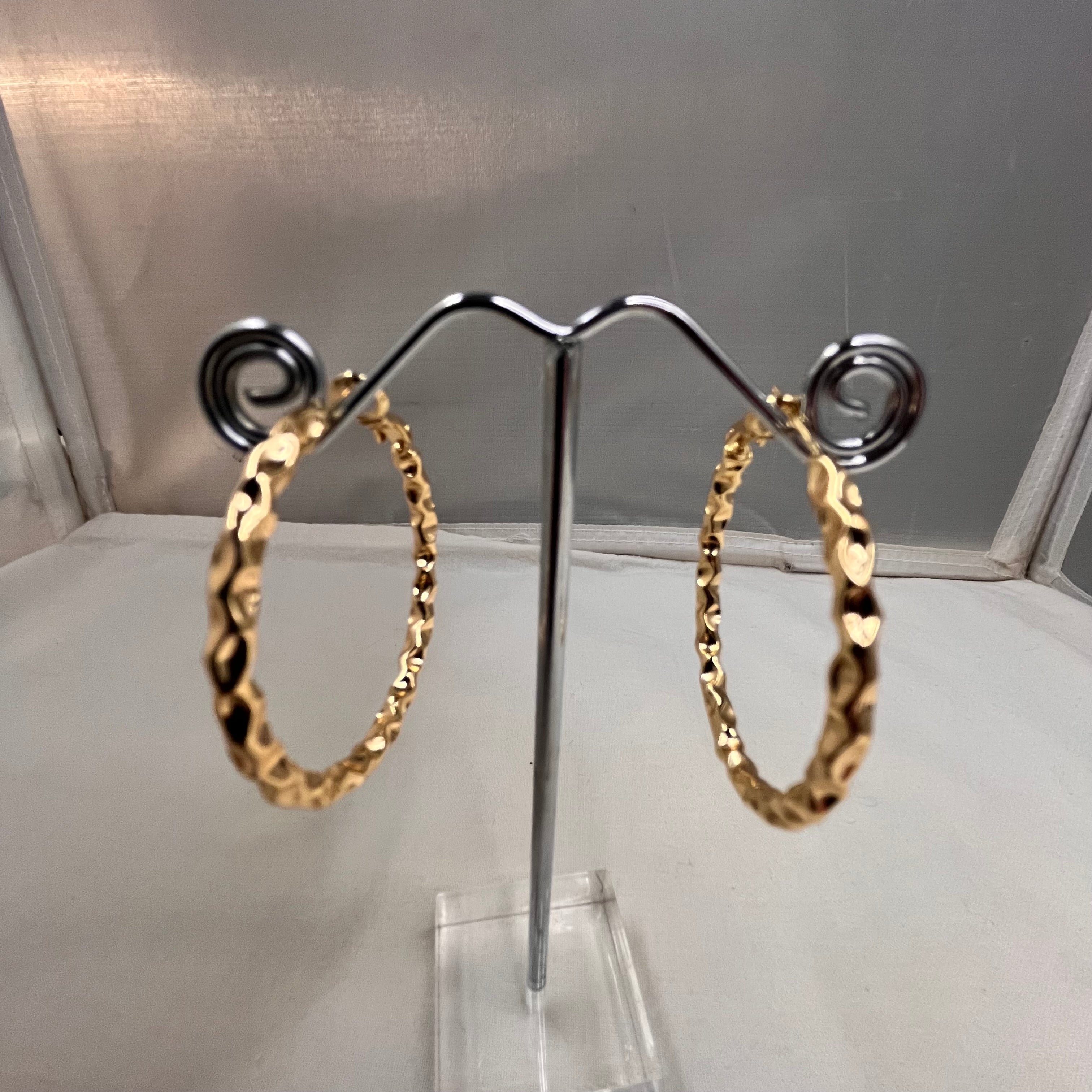 Earrings Twisted Hoops