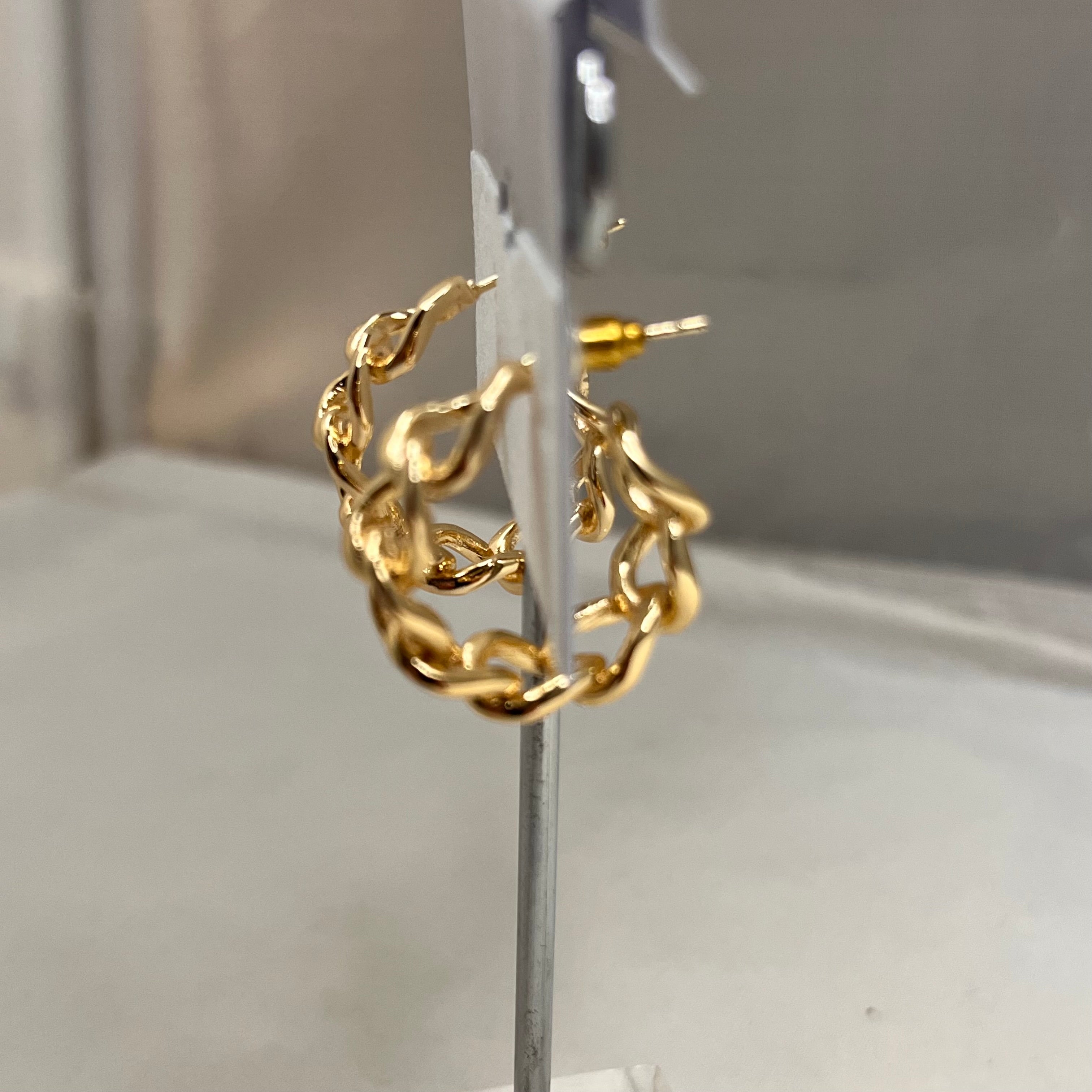 Earrings Chain Link Hoop